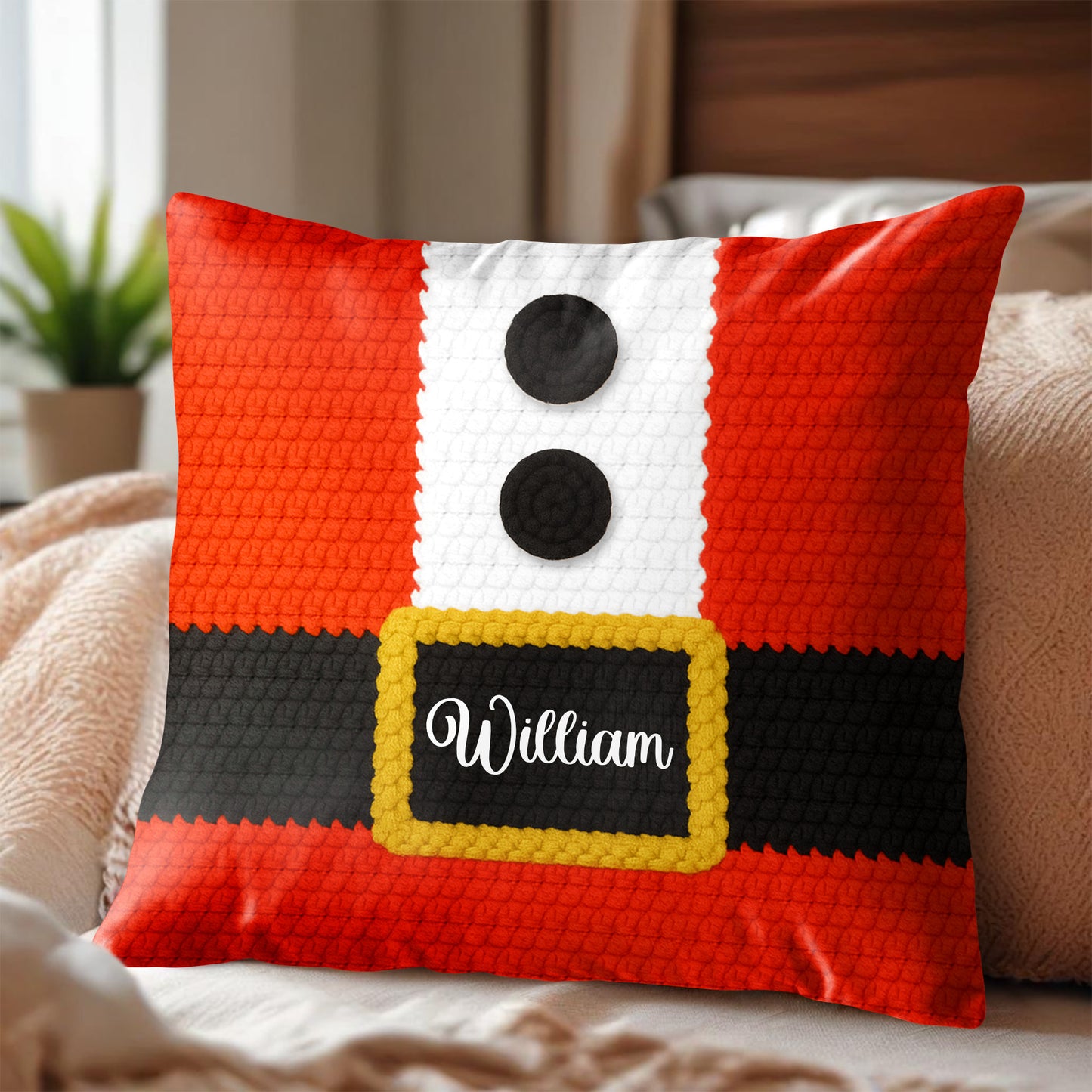 Create A Festive Atmosphere With This Customizable Snowman Pillow