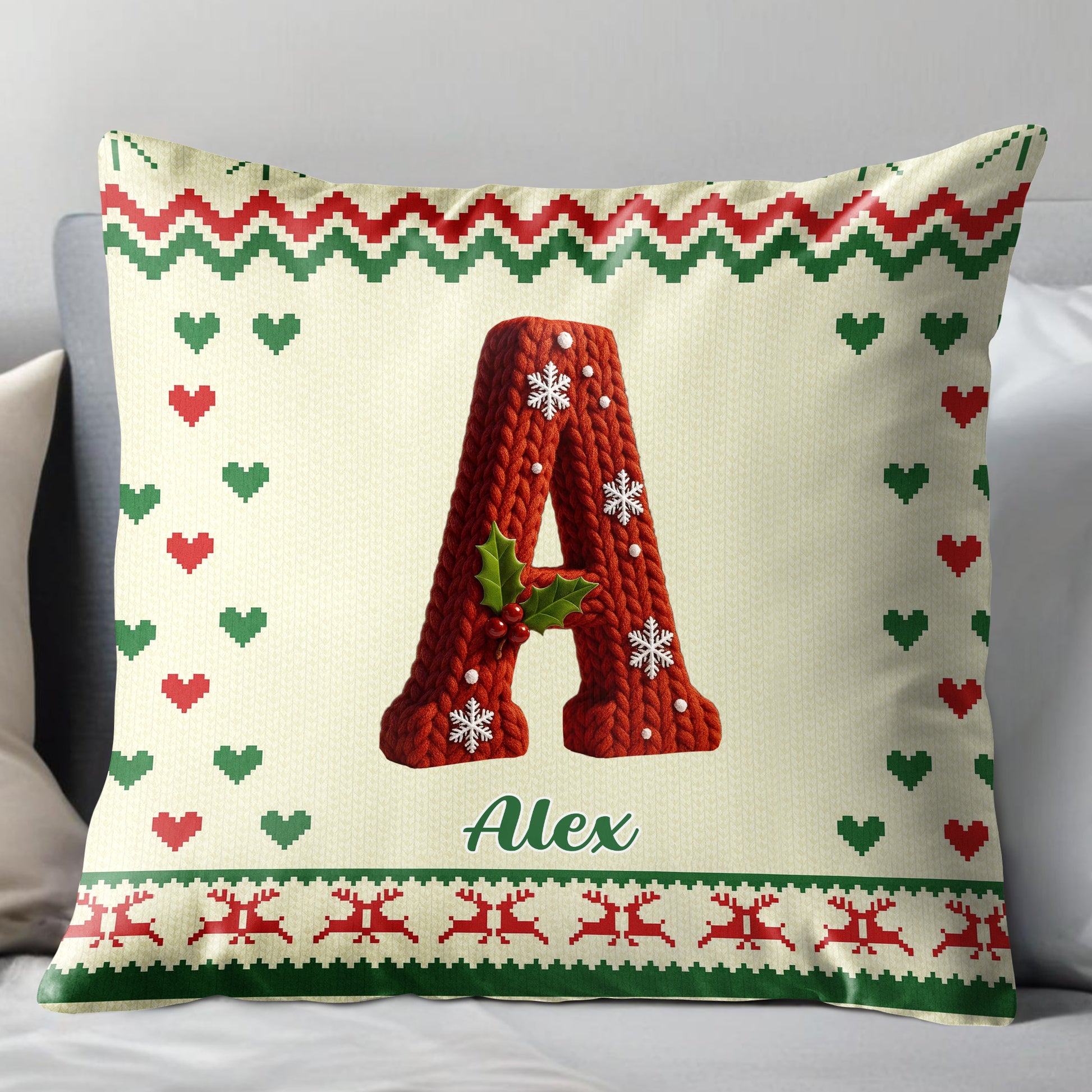 Celebrate The Festive Season With Holiday Motifs Pillow
