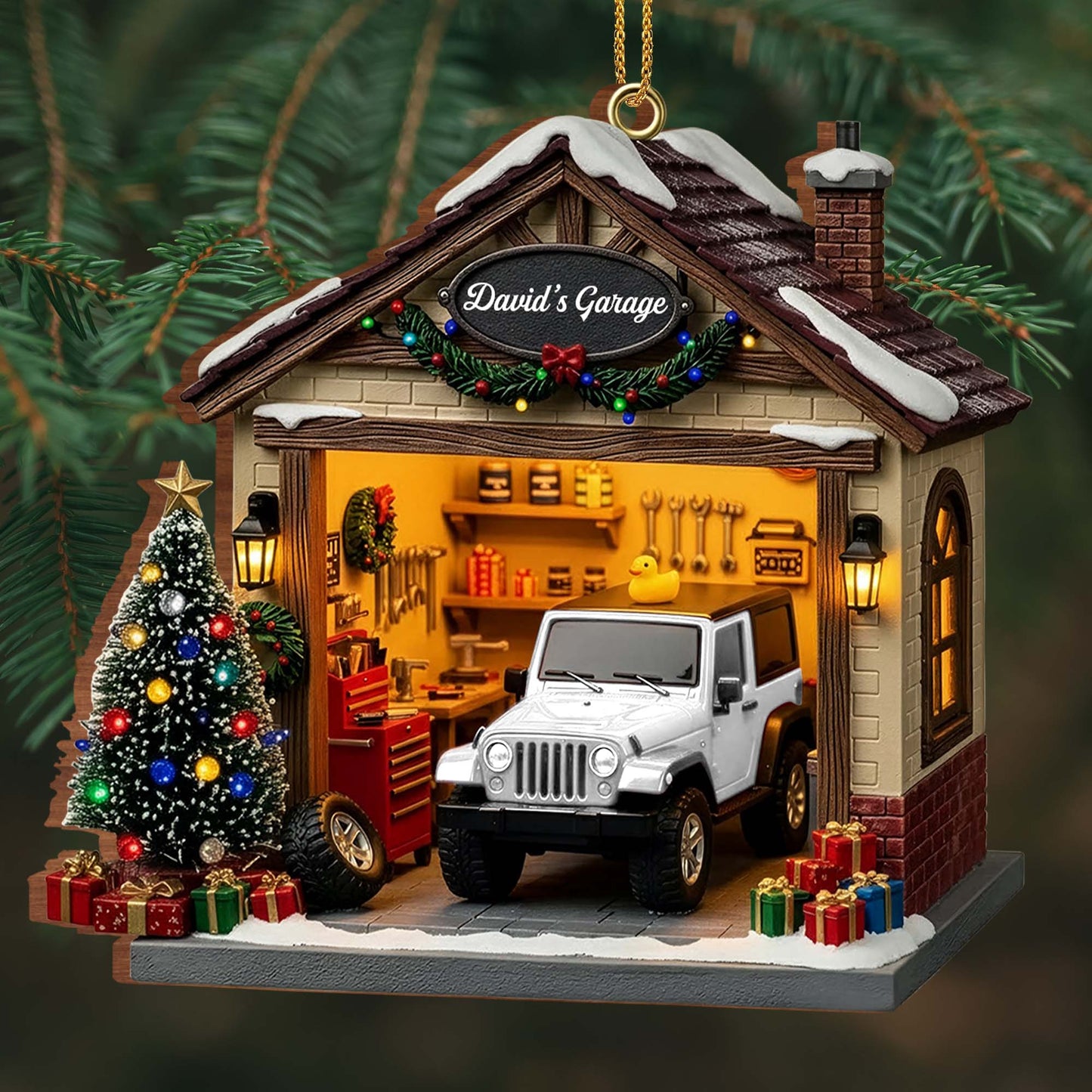 Capture The Spirit Of The Holidays With A Custom Garage Scene