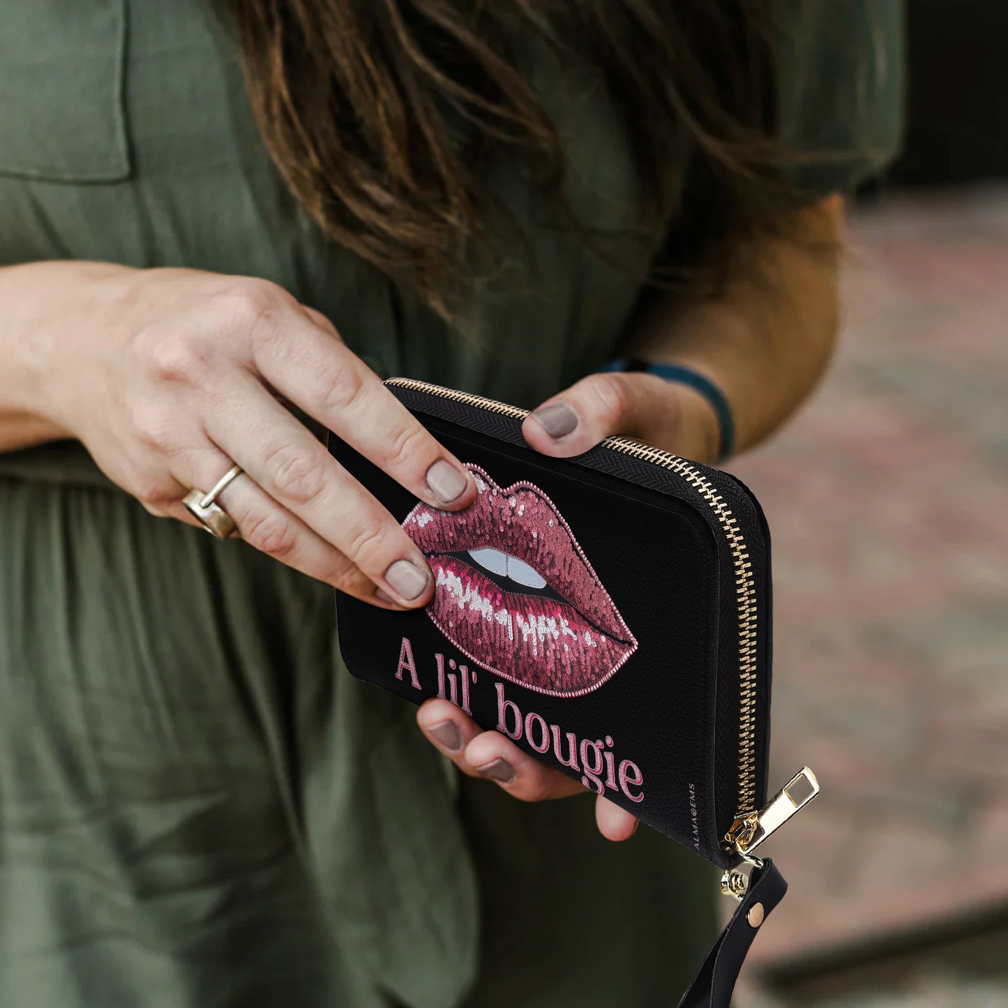 A Lil' Bougie - Portefeuille en cuir pour femme - bougie01WL