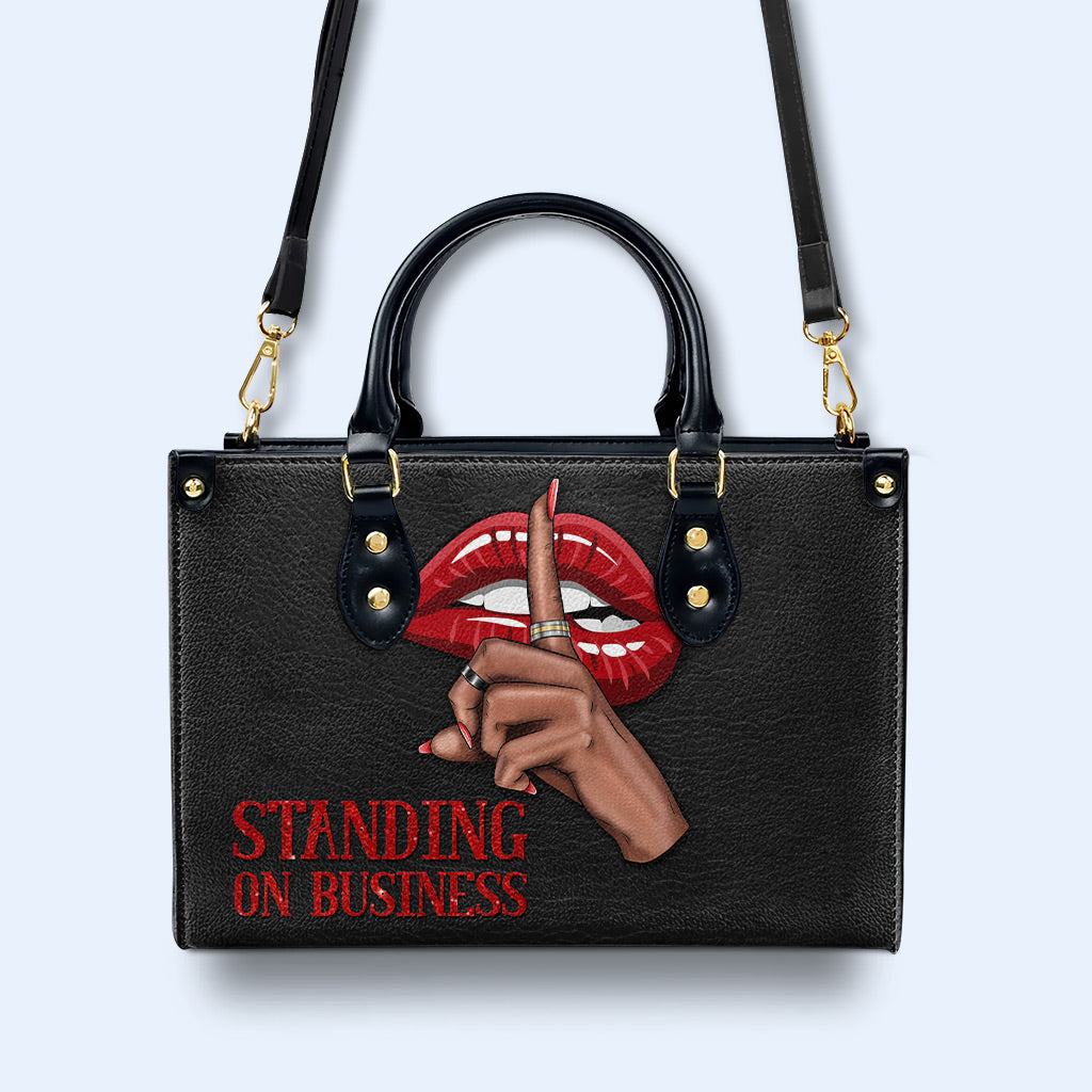 Standing On Business - Sac à main en cuir personnalisé - business01