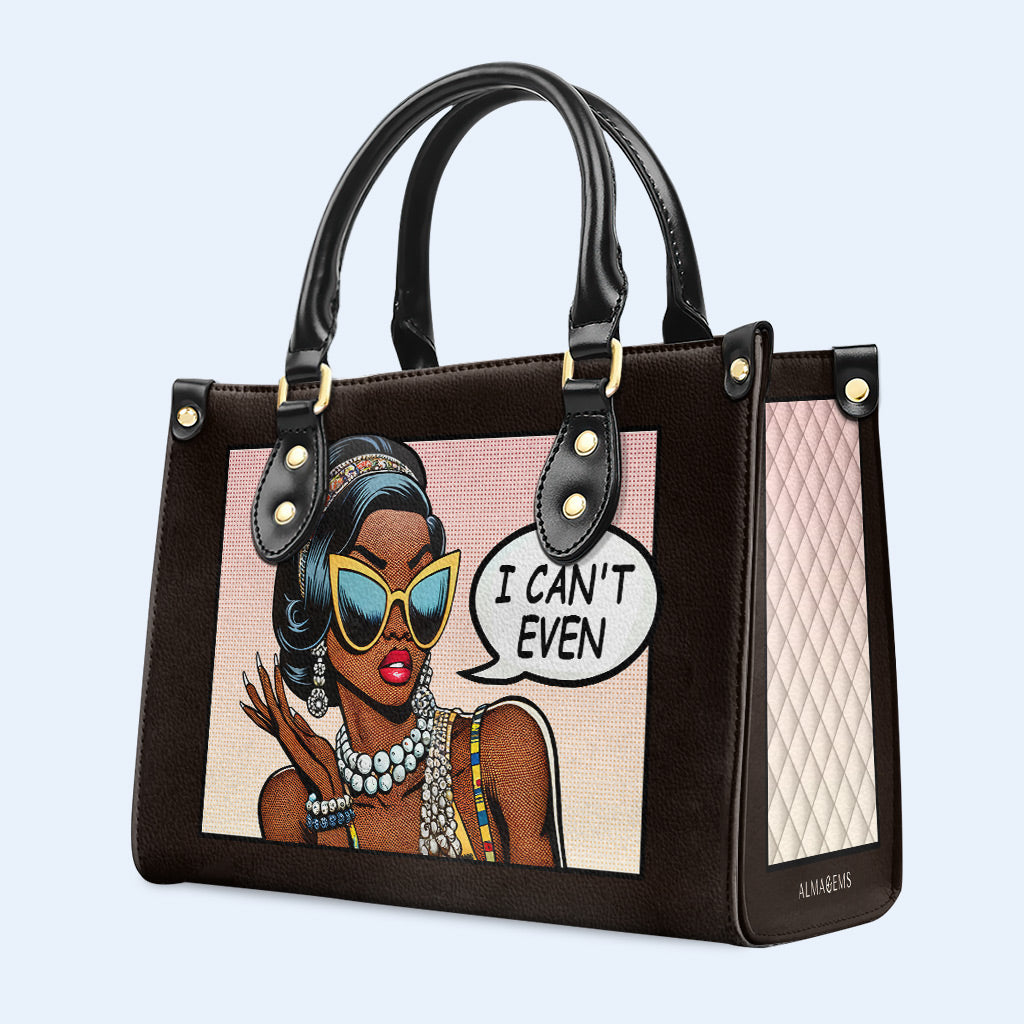 Je ne peux même pas - Sac à main en cuir personnalisé - even01