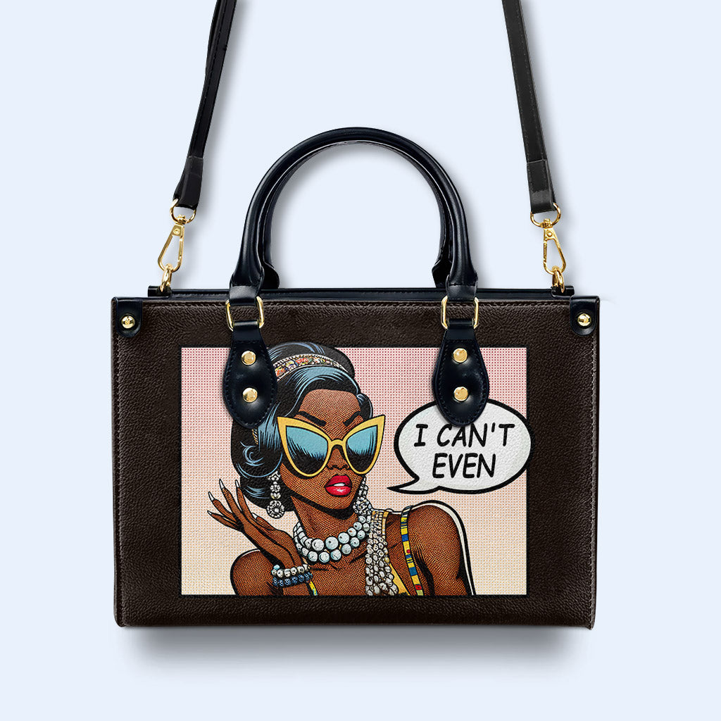 Je ne peux même pas - Sac à main en cuir personnalisé - even01
