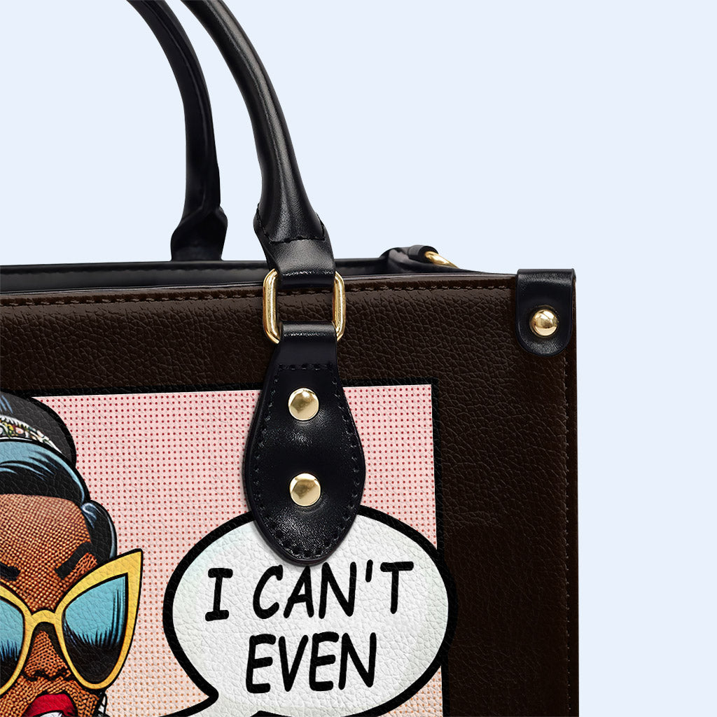 Je ne peux même pas - Sac à main en cuir personnalisé - even01