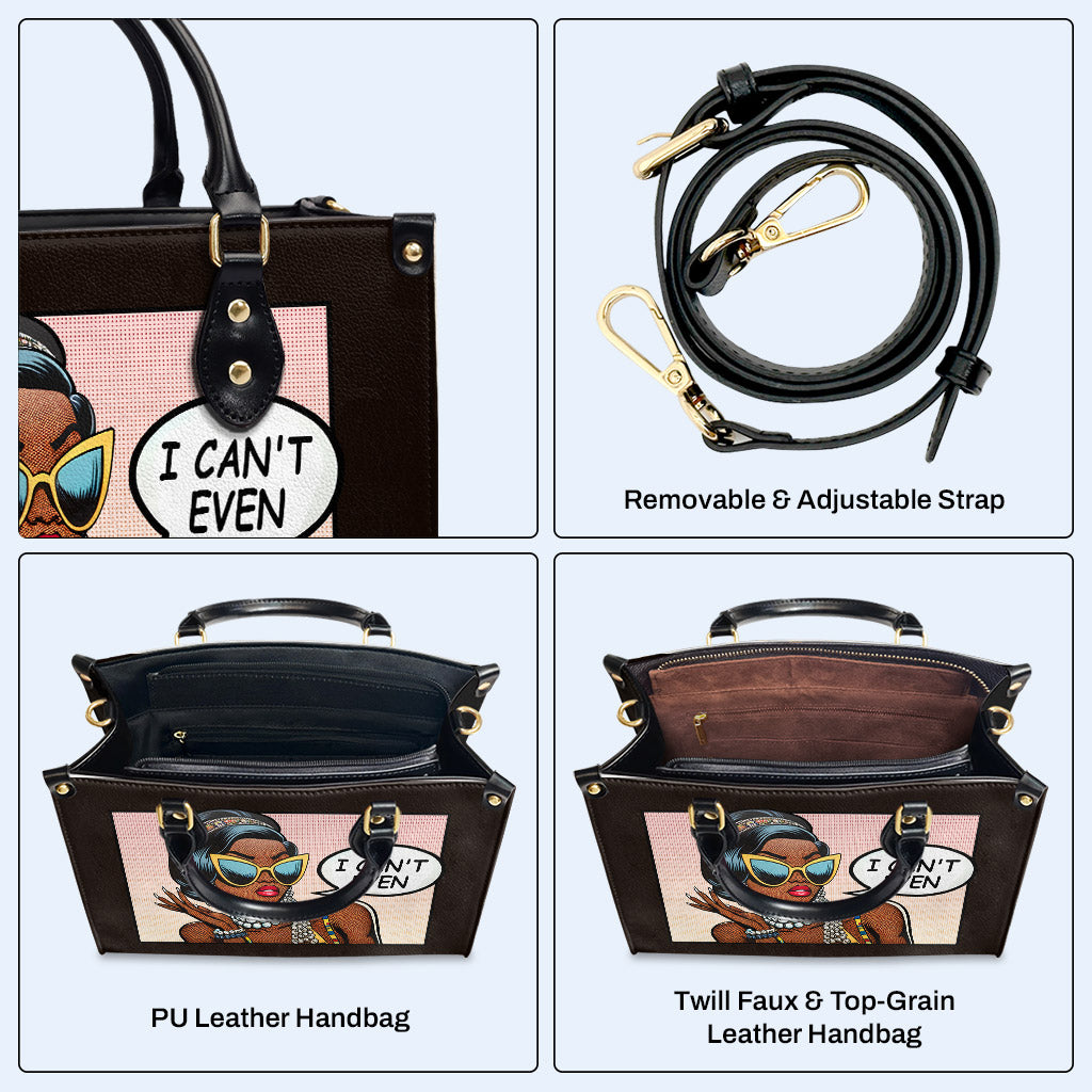 Je ne peux même pas - Sac à main en cuir personnalisé - even01