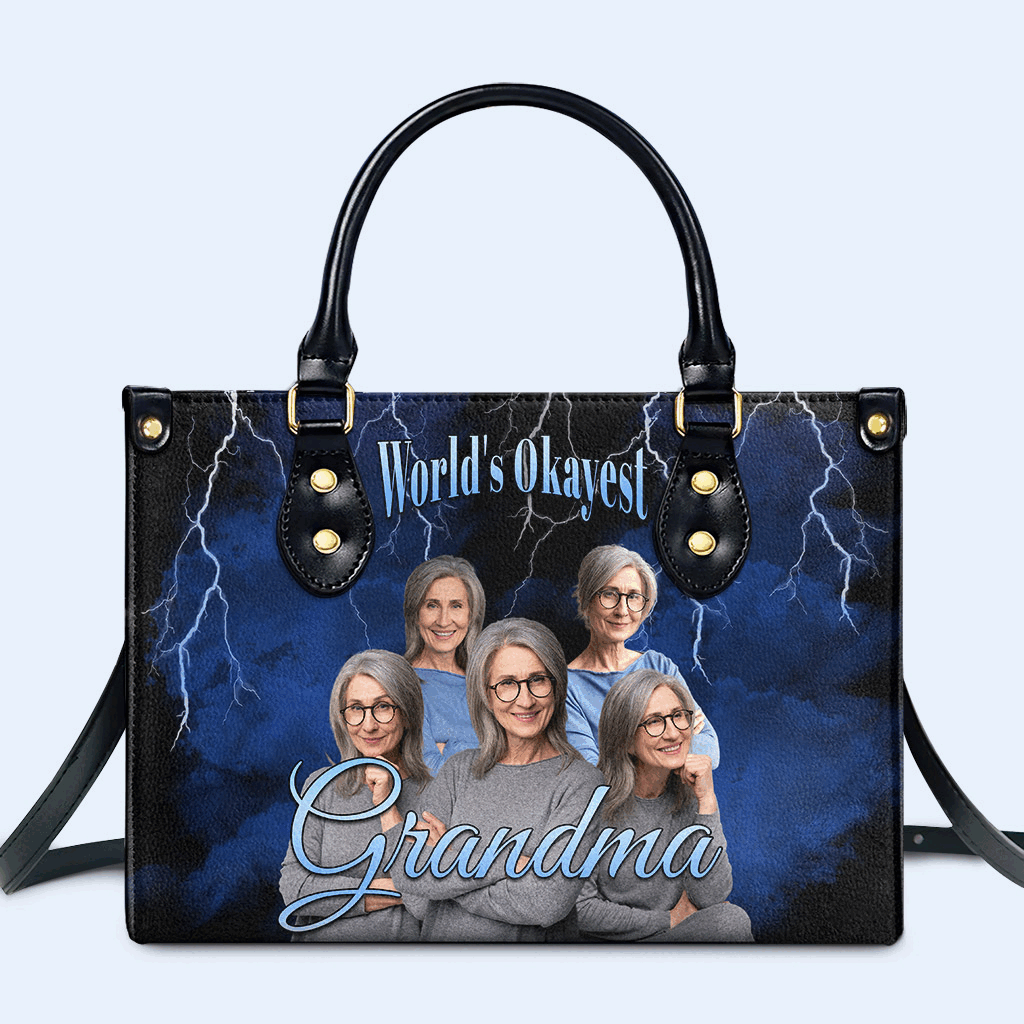 Le plus beau du monde... - Sac à main en cuir personnalisé - FM017_HB