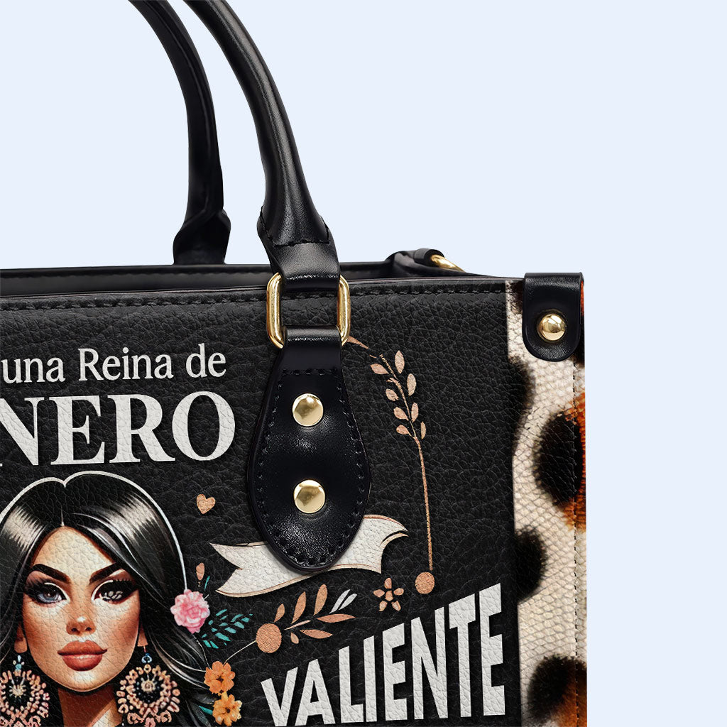 Soy Una Reina - Bolso de cuero personalizado - HG04