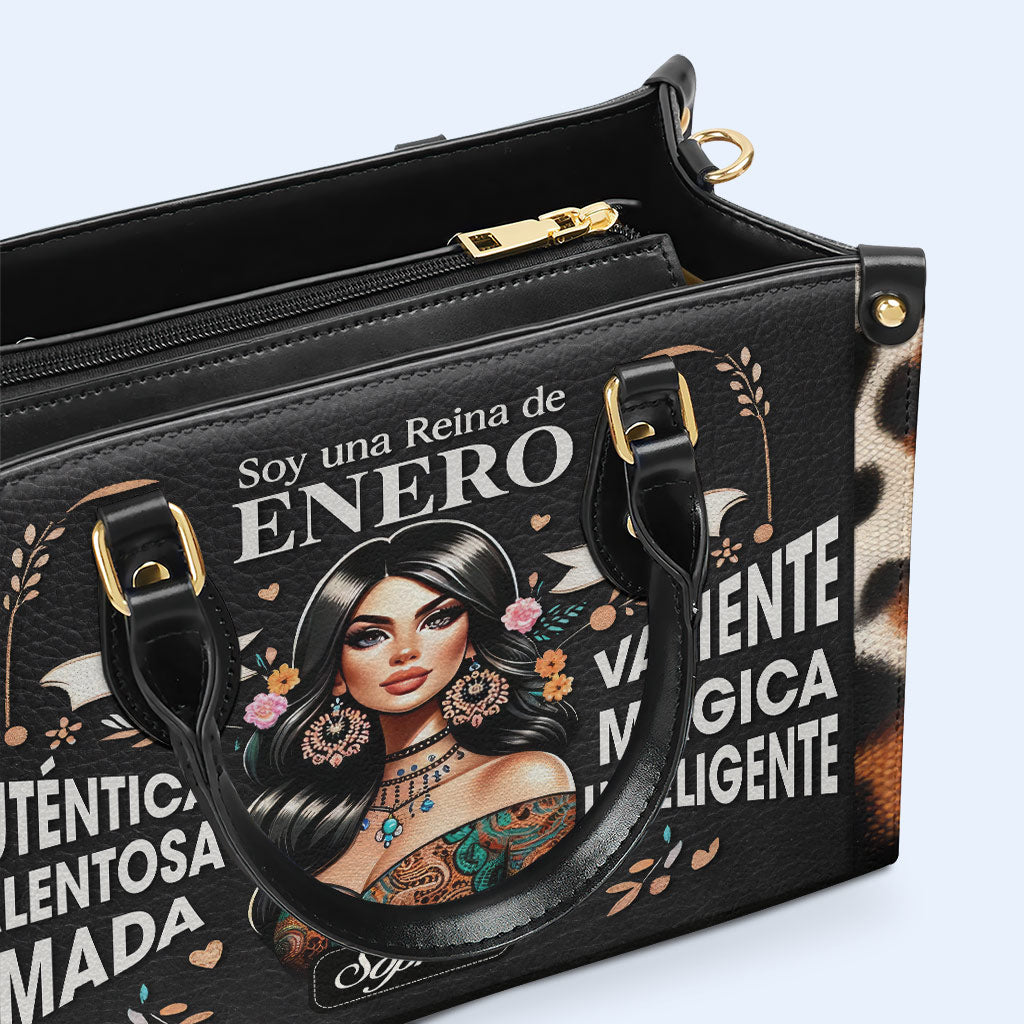 Soy Una Reina - Bolso de cuero personalizado - HG04