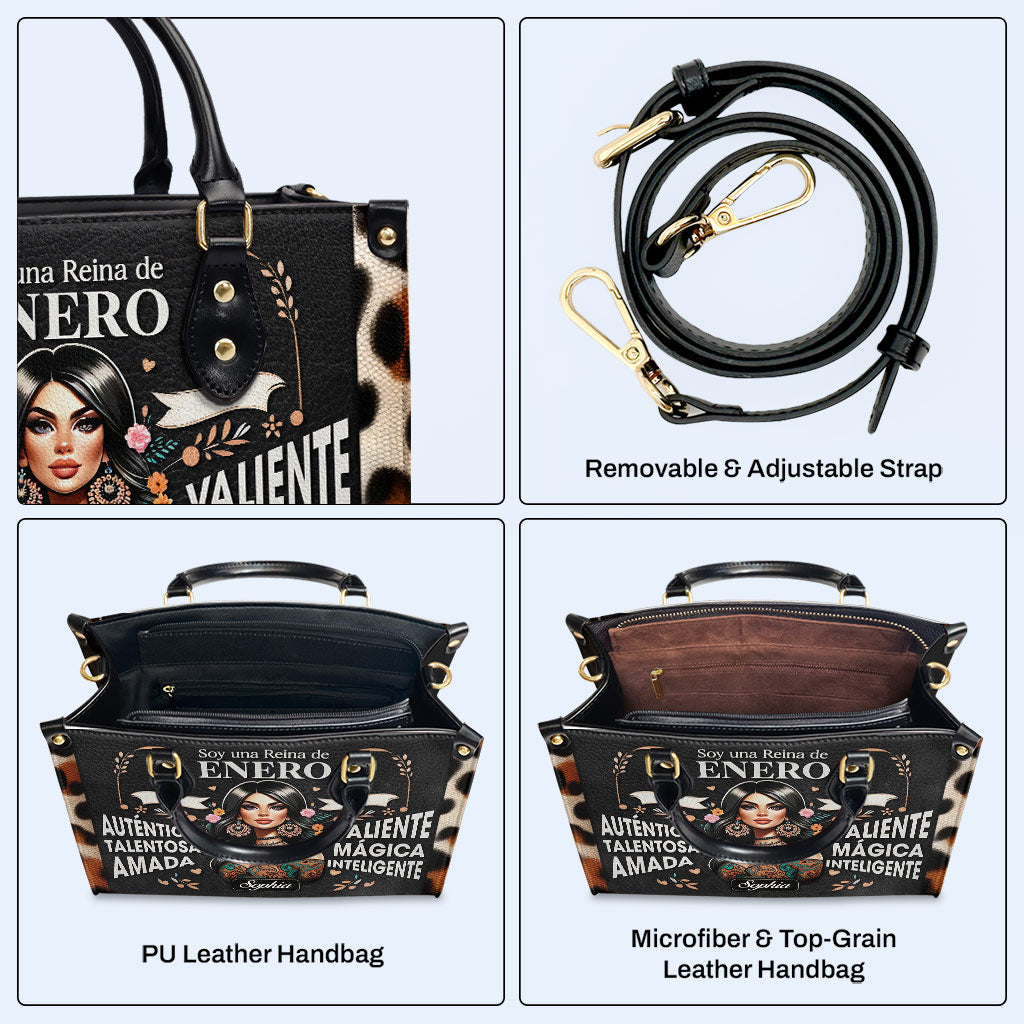 Soy Una Reina - Bolso de cuero personalizado - HG04