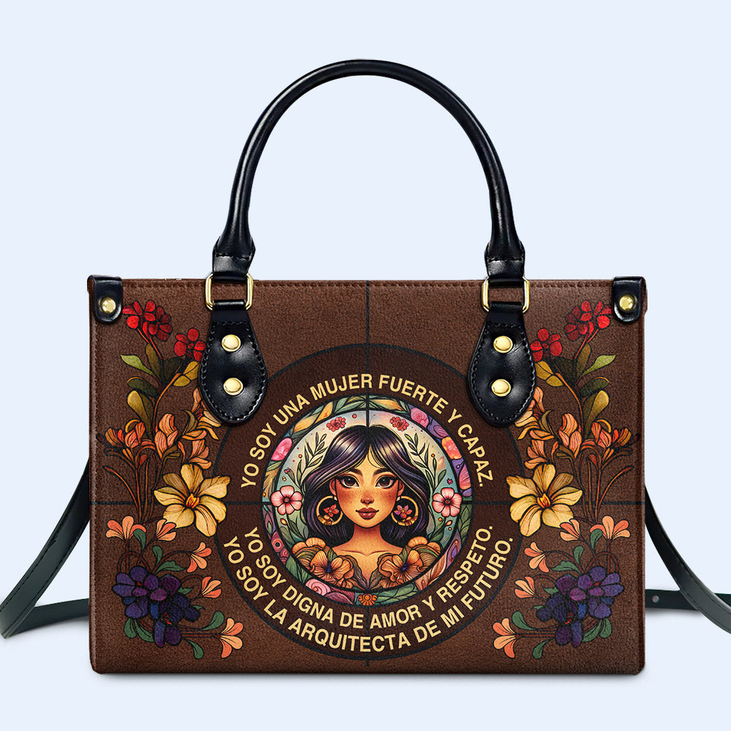 Yo Soy - Bolso de mano de piel personalizado - HG08