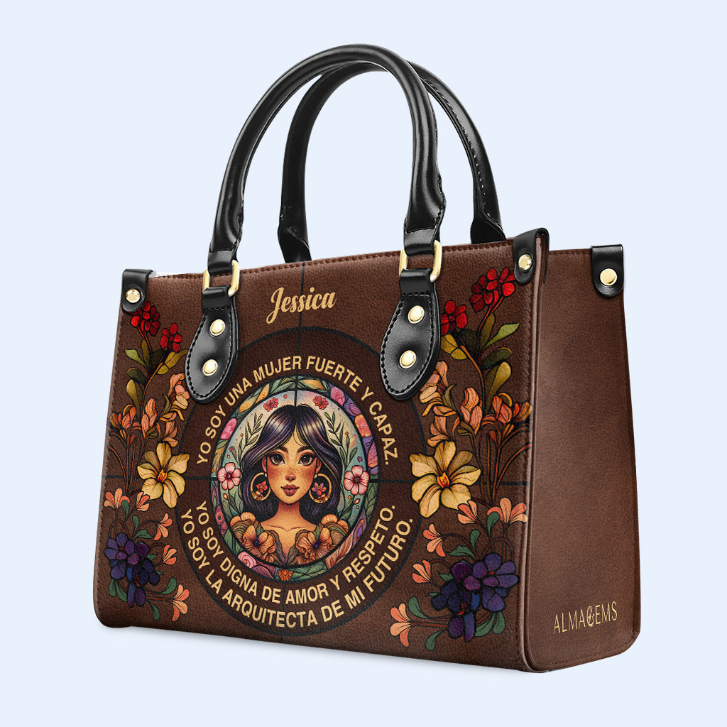 Yo Soy - Bolso de mano de piel personalizado - HG08