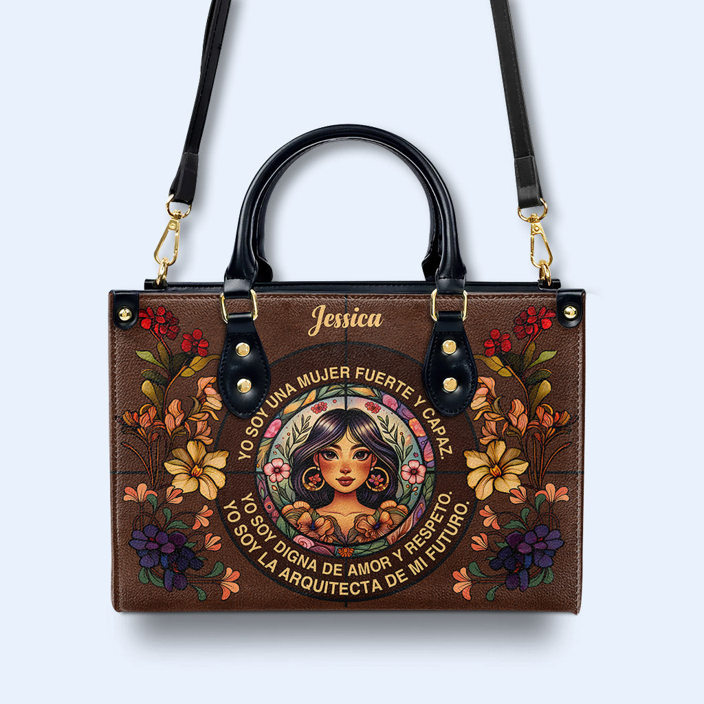 Yo Soy - Bolso de mano de piel personalizado - HG08