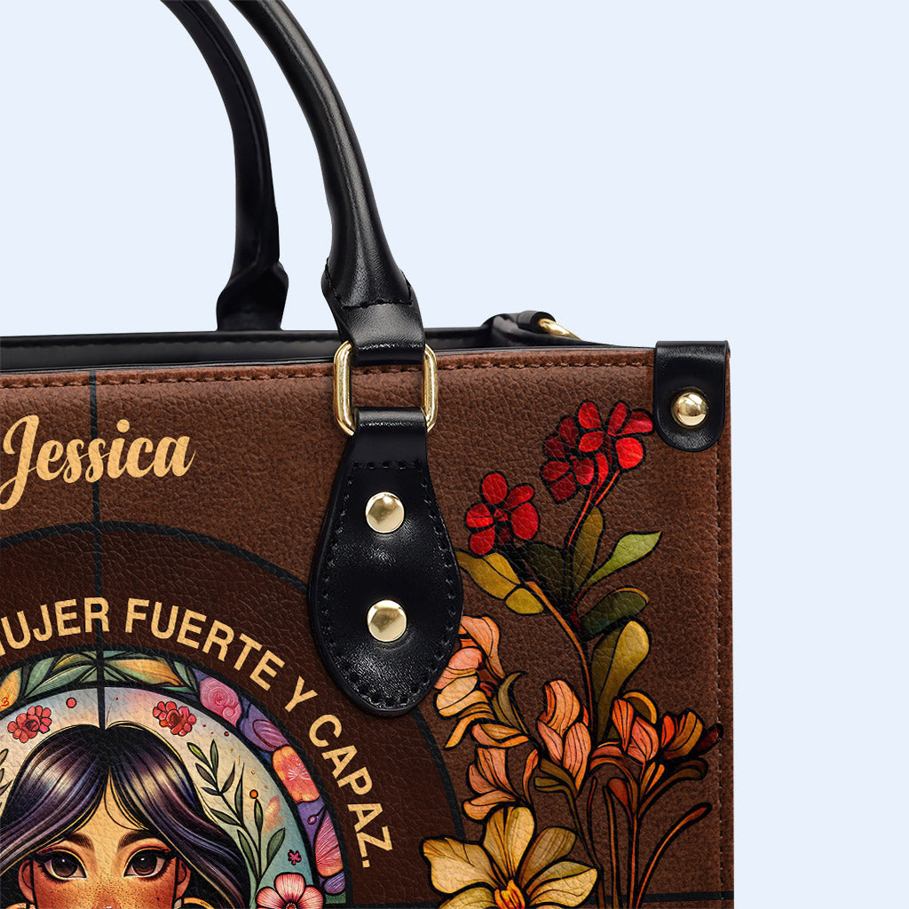 Yo Soy - Bolso de mano de piel personalizado - HG08