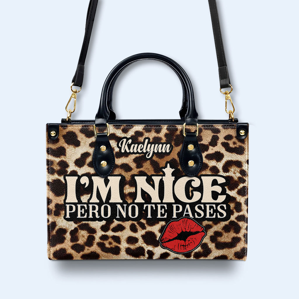 Pero no te pases - Bolso de piel personalizado - HG18
