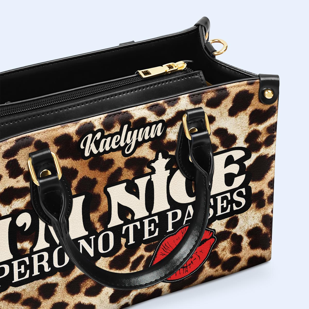 Pero no te pases - Bolso de piel personalizado - HG18
