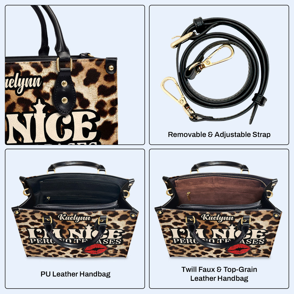 Pero no te pases - Bolso de piel personalizado - HG18