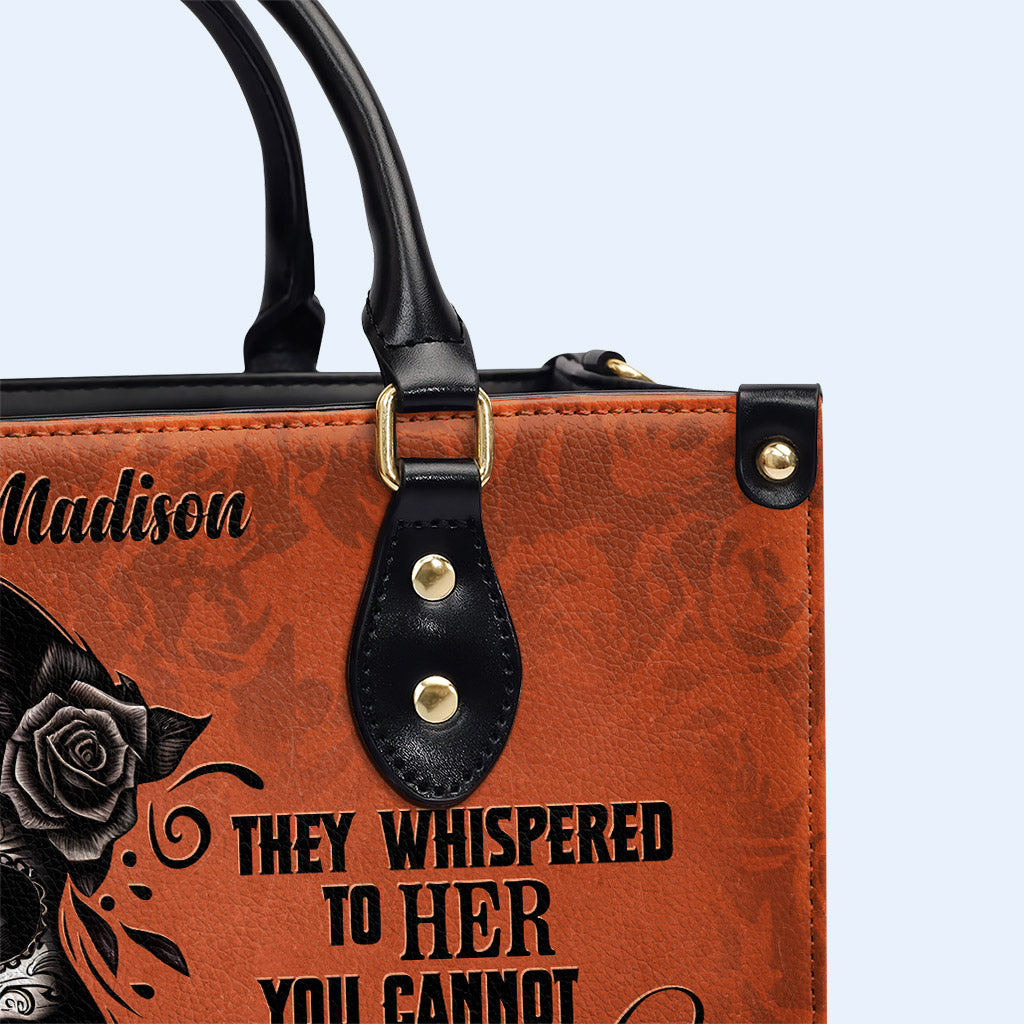 Soy la tormenta - Bolso de mano de cuero personalizado - HG22