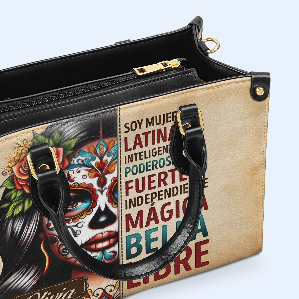 Soy Mujer Latina - Sac à main en cuir personnalisé - HG23