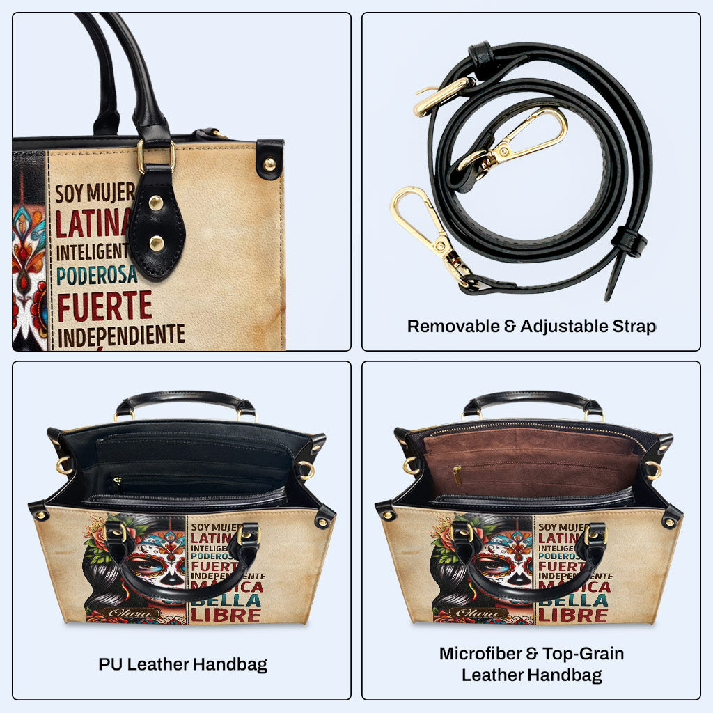 Soy Mujer Latina - Sac à main en cuir personnalisé - HG23