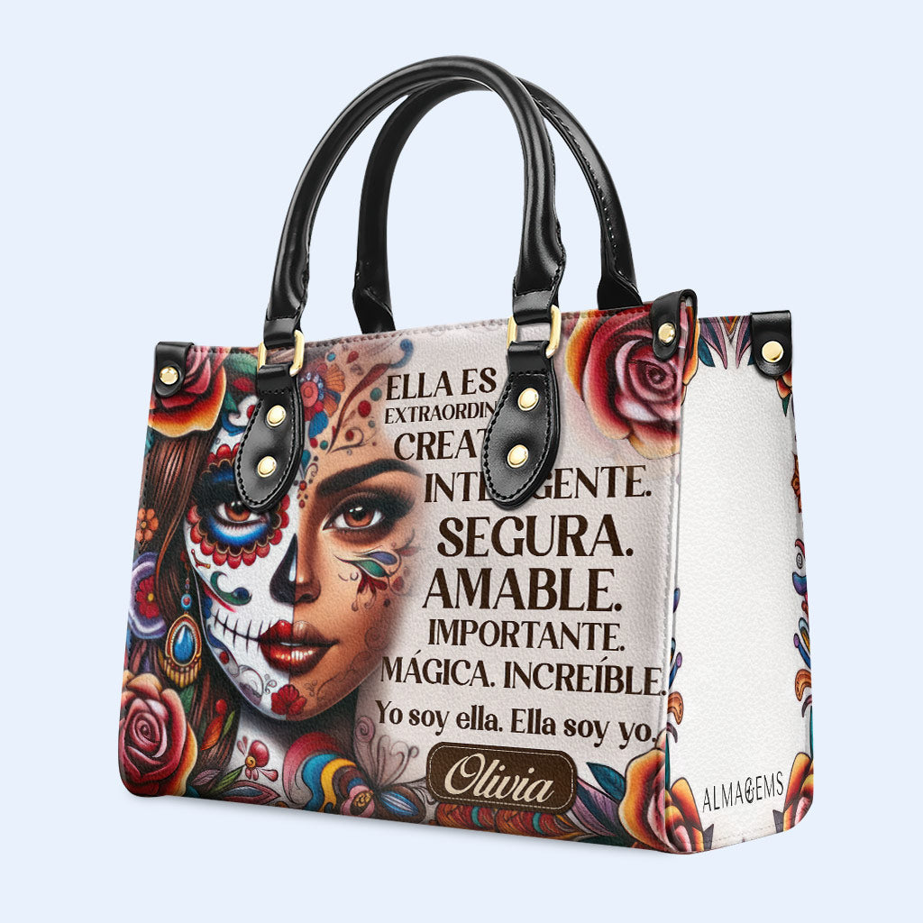 Ella Es - Bolso de mano de cuero personalizado - HG25