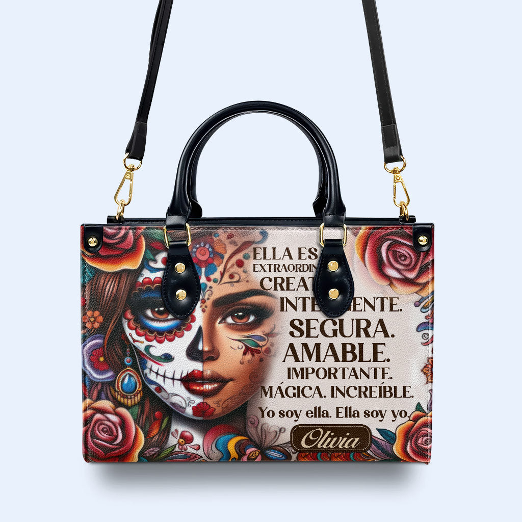 Ella Es - Bolso de mano de cuero personalizado - HG25