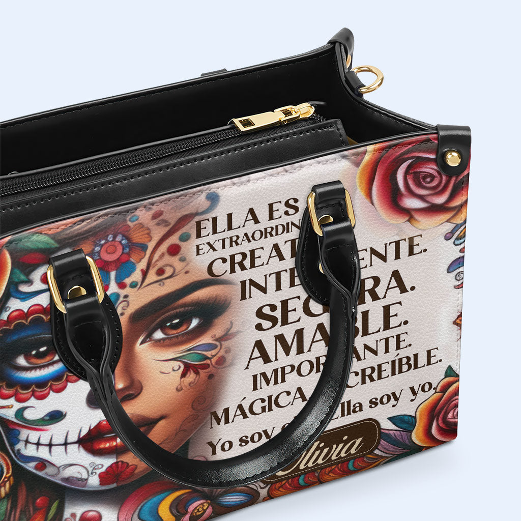 Ella Es - Bolso de mano de cuero personalizado - HG25