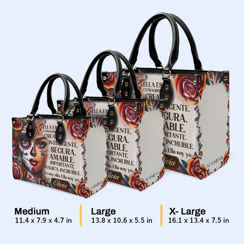 Ella Es - Bolso de mano de cuero personalizado - HG25