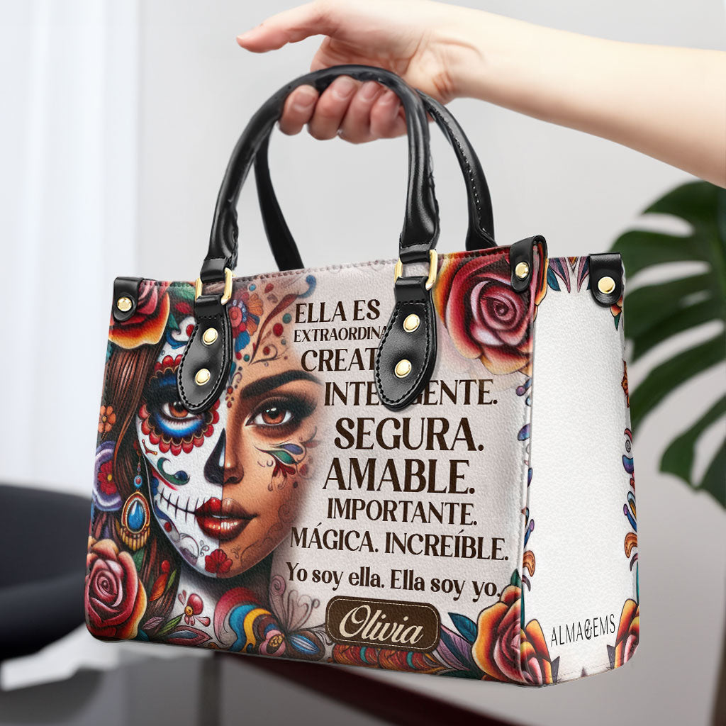 Ella Es - Bolso de mano de cuero personalizado - HG25