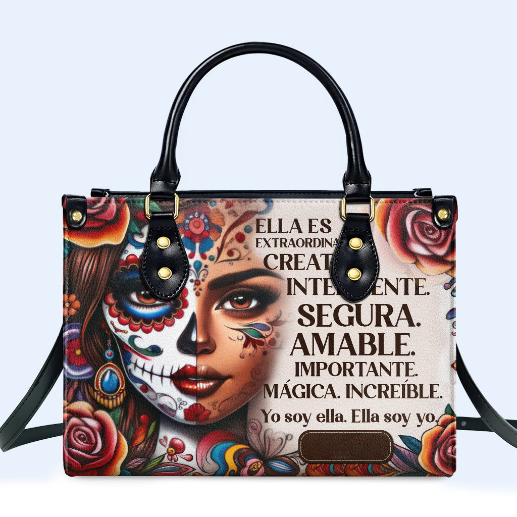 Ella Es - Bolso de mano de cuero personalizado - HG25