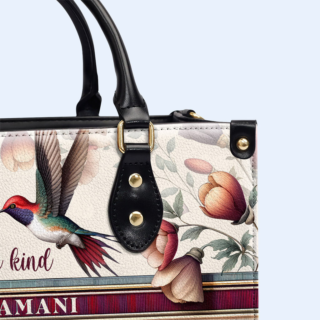Be Kind - Colibrí - Bolso de mano de cuero personalizado - hmb_bekind_4 ag25