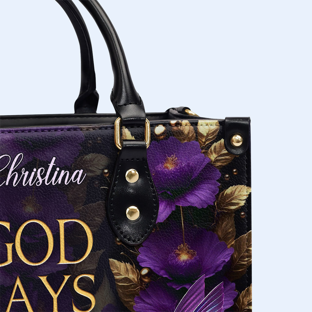 Dieu dit que vous êtes - Colibris - Sac à main en cuir personnalisé - hmb_you_are_1 ag30
