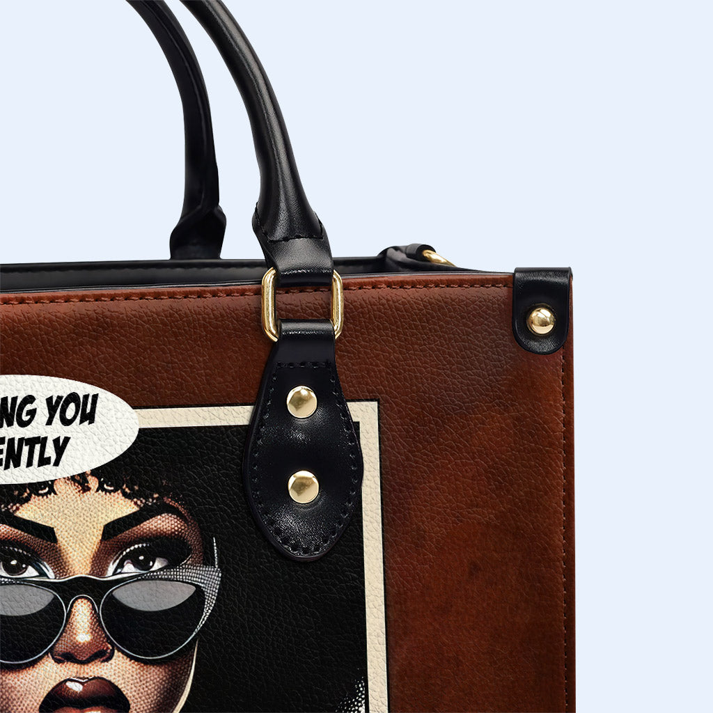Je vous juge en silence - Sac à main en cuir personnalisé - judging02