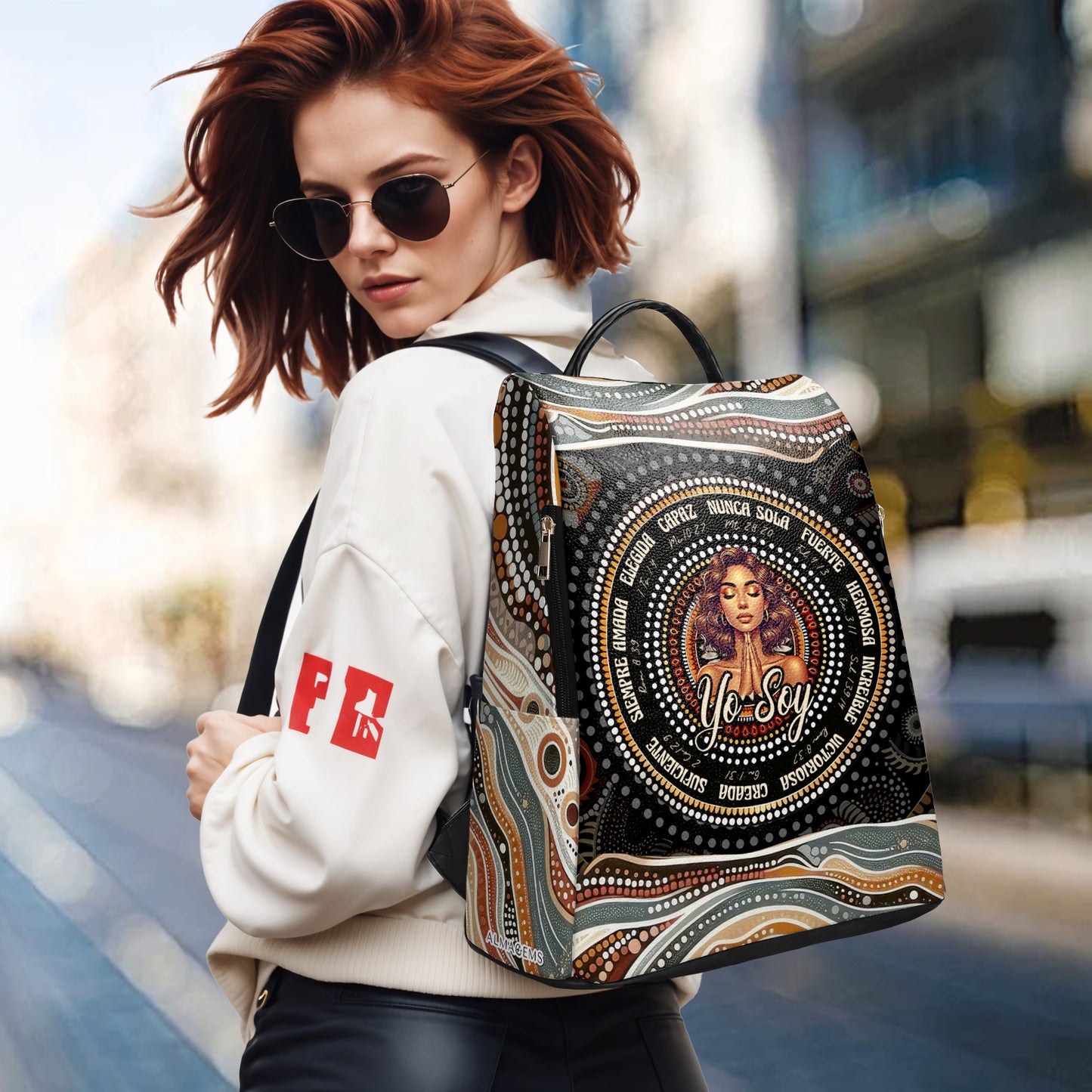 Yo Soy - Sac à dos en cuir personnalisé - FT007_BP