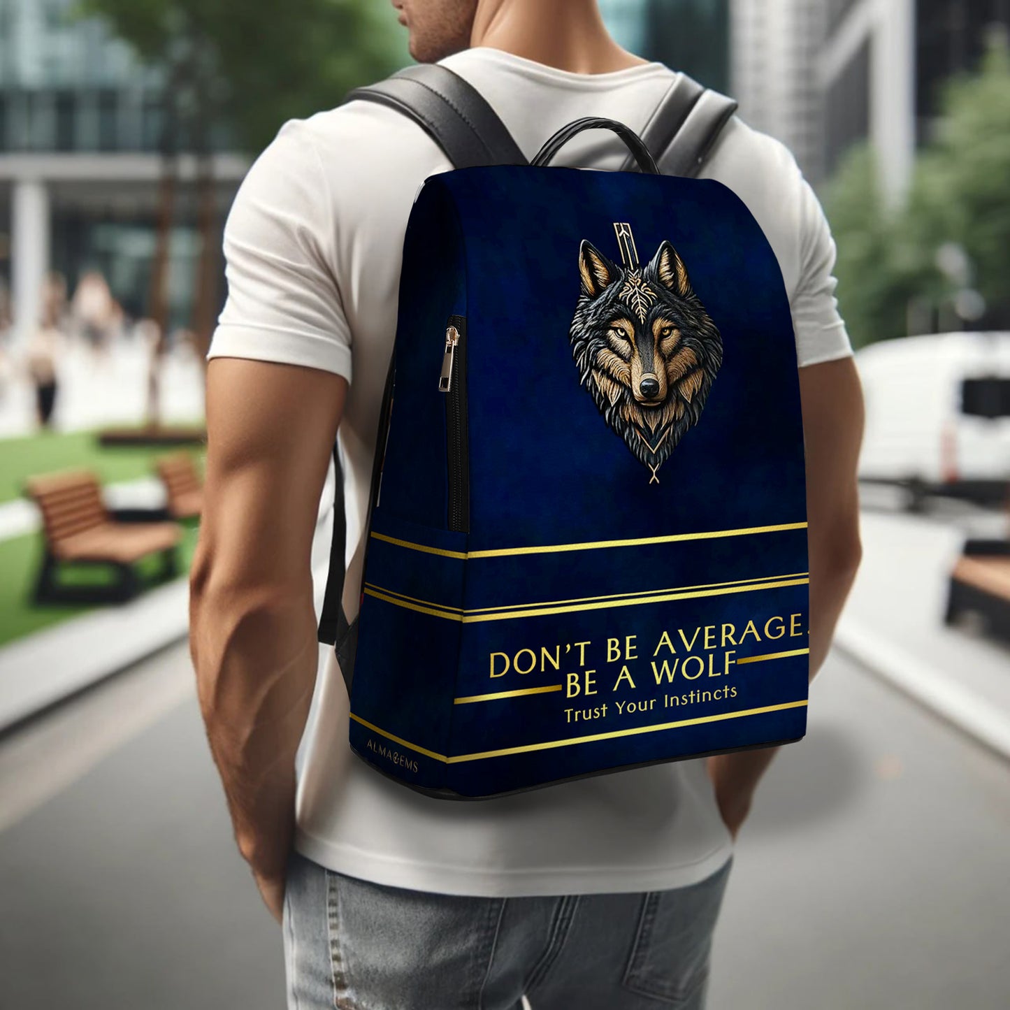 Don't Be Average - Personalized Custom Leather BackPack - BP_K04