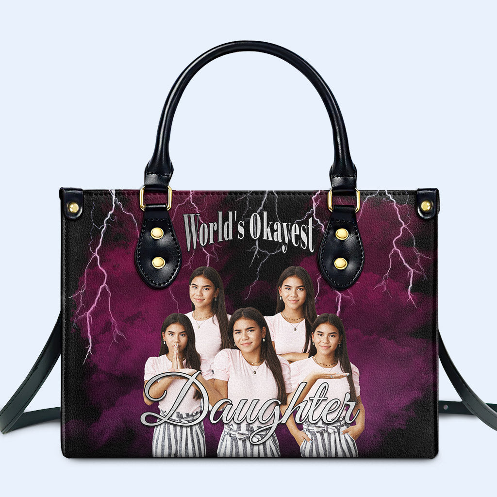 Le plus beau du monde... - Sac à main en cuir personnalisé - FM017_HB