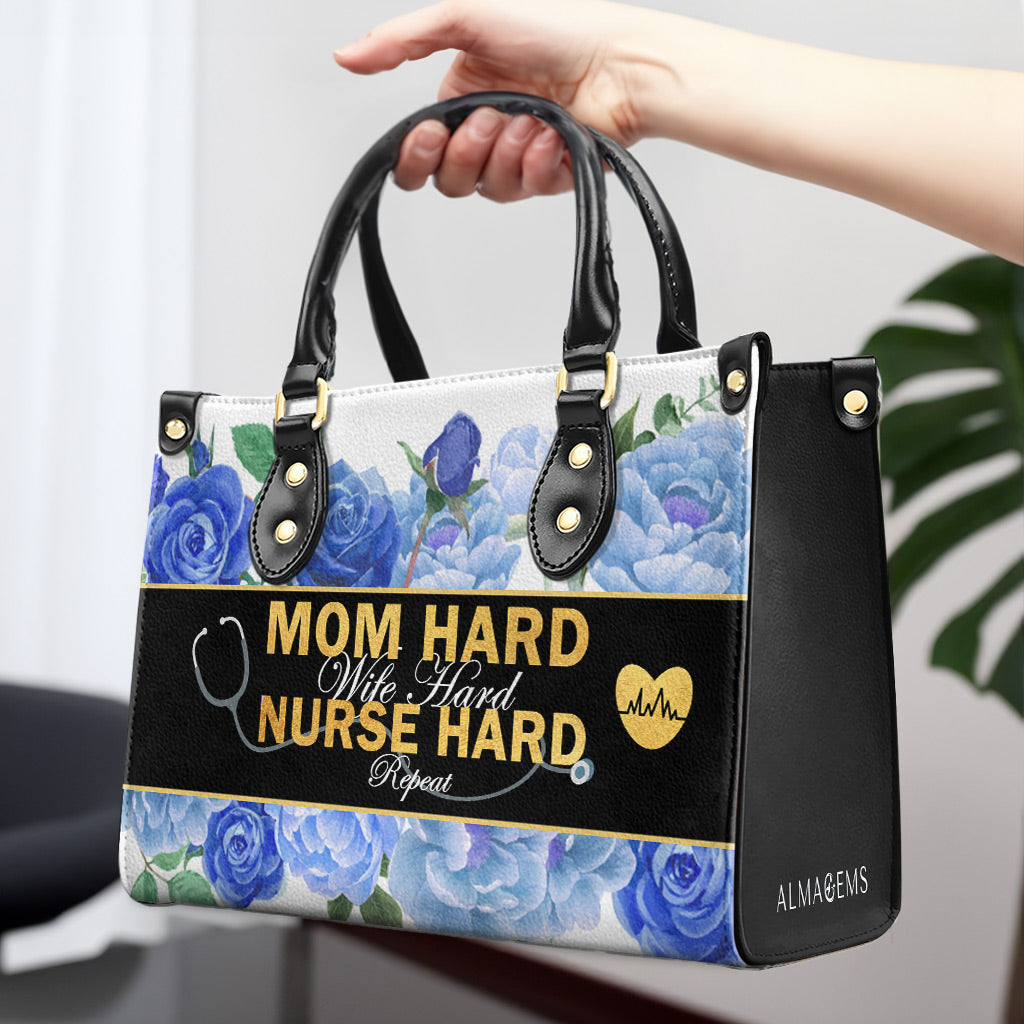 Nurse 02 - Personalized Custom Leather Handbag - nurse02