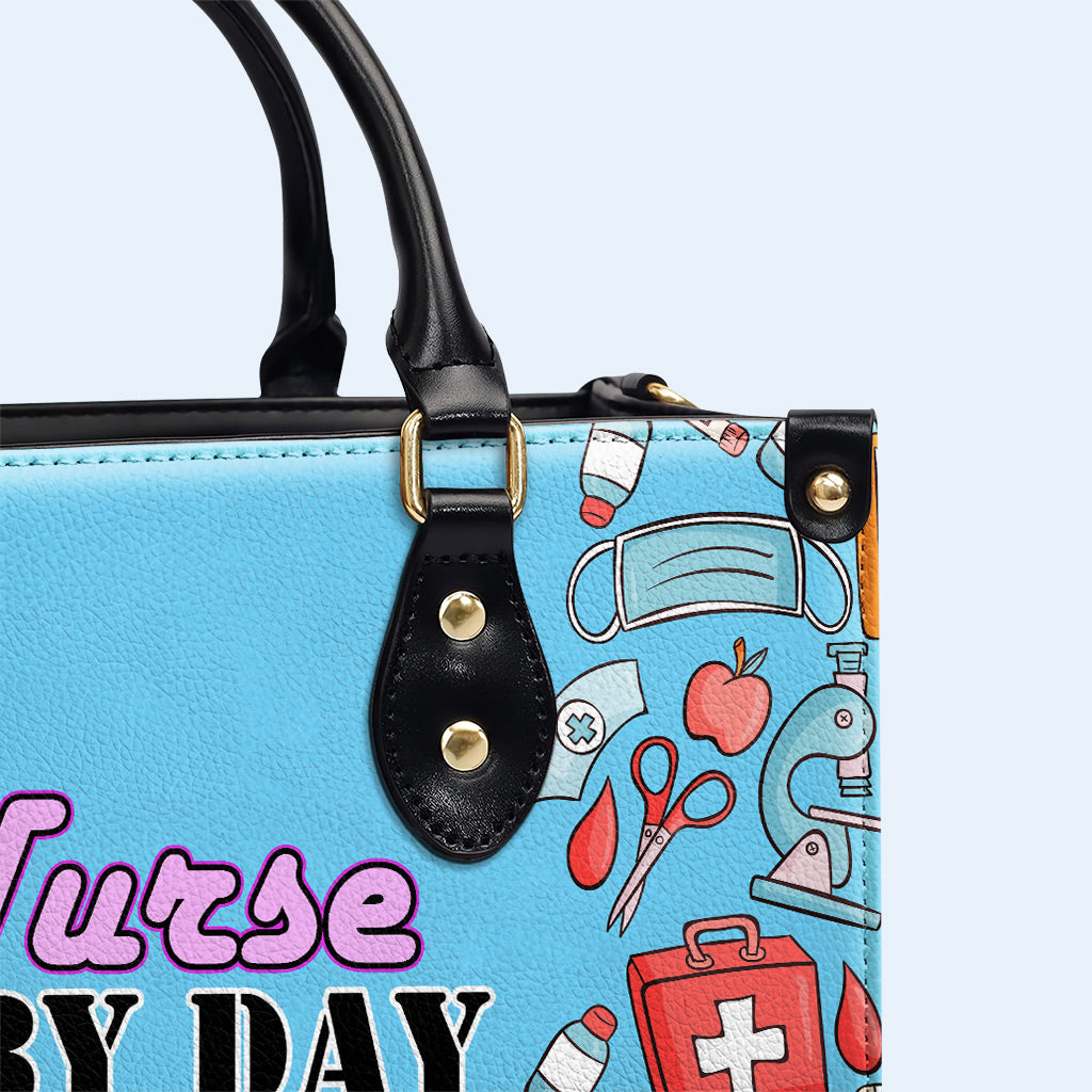 Nurse 04 - Personalized Custom Leather Handbag - nurse04