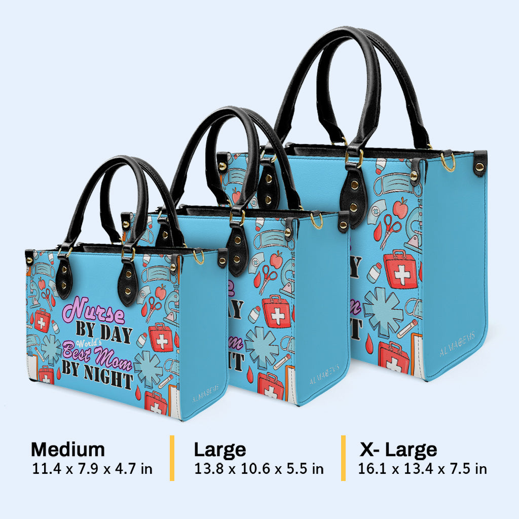 Nurse 04 - Personalized Custom Leather Handbag - nurse04