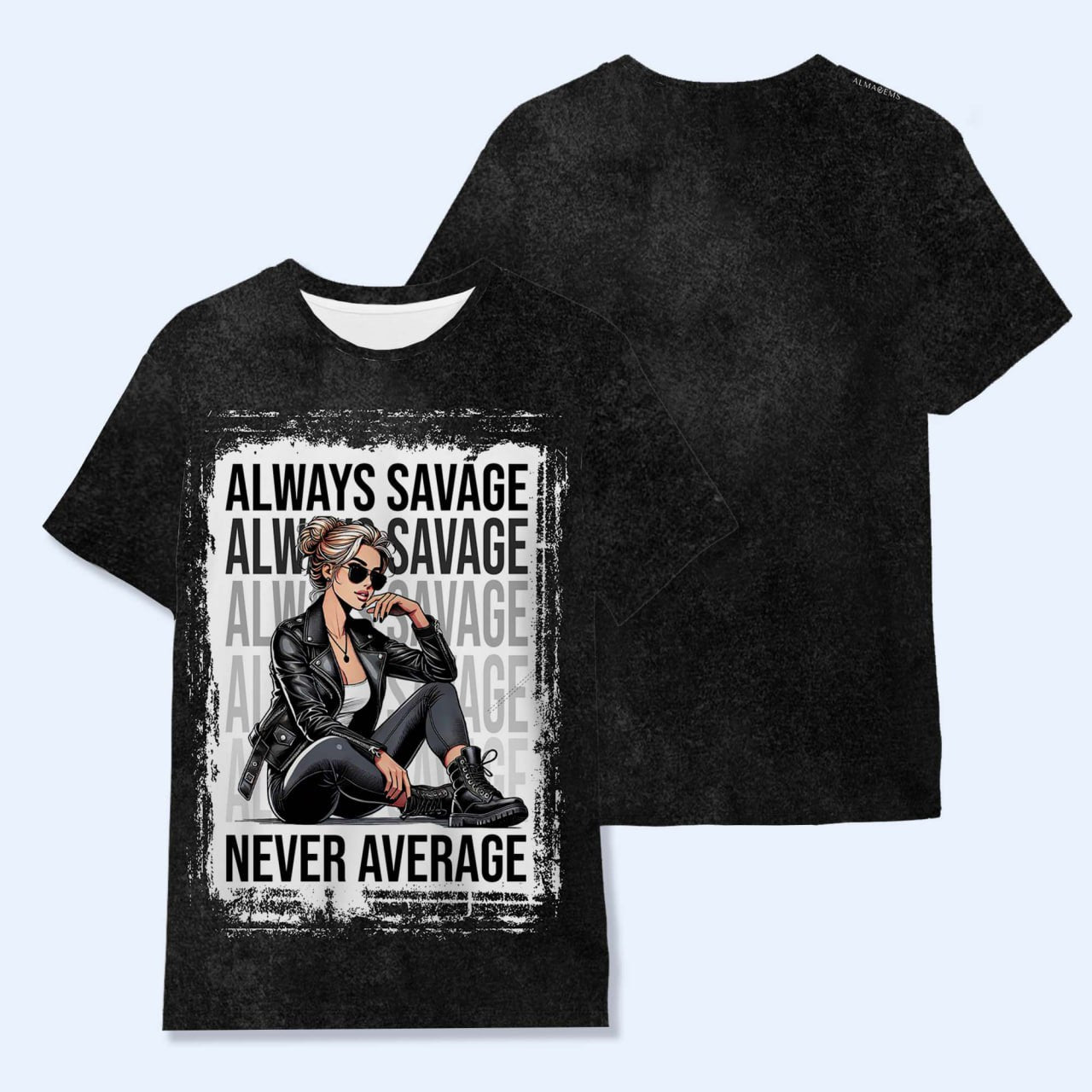 Always Savage Never Average - Personalized Custom Unisex All-Over Printed T-Shirt - DG012_3T