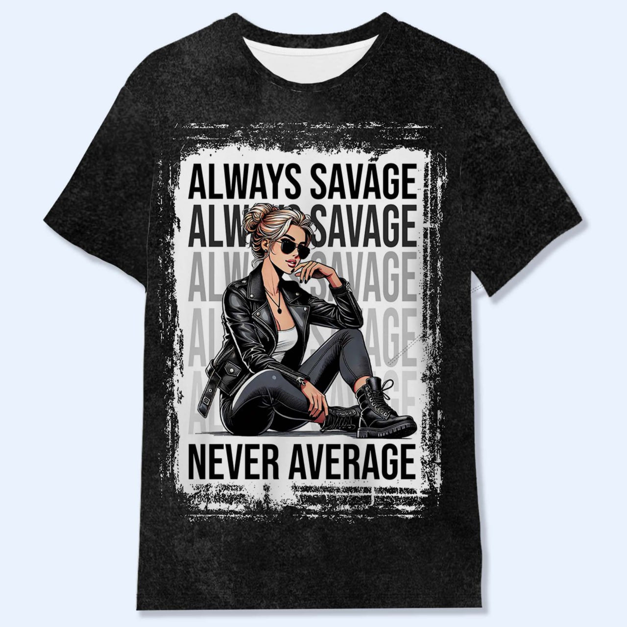 Always Savage Never Average - Personalized Custom Unisex All-Over Printed T-Shirt - DG012_3T