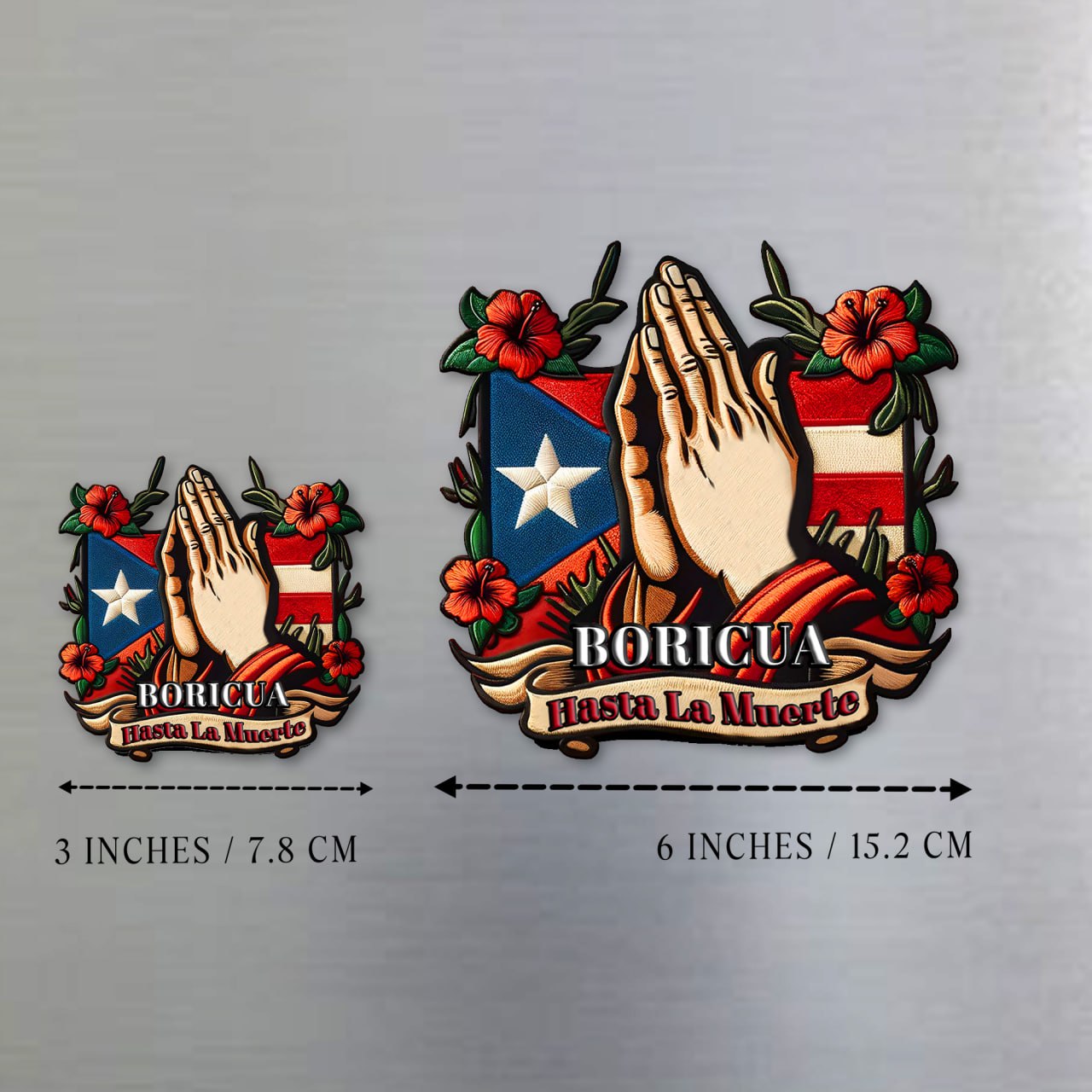 Boricua Hasta La Muerte Puerto Rican Pride - Aimant de réfrigérateur personnalisé - HS019_MAGN
