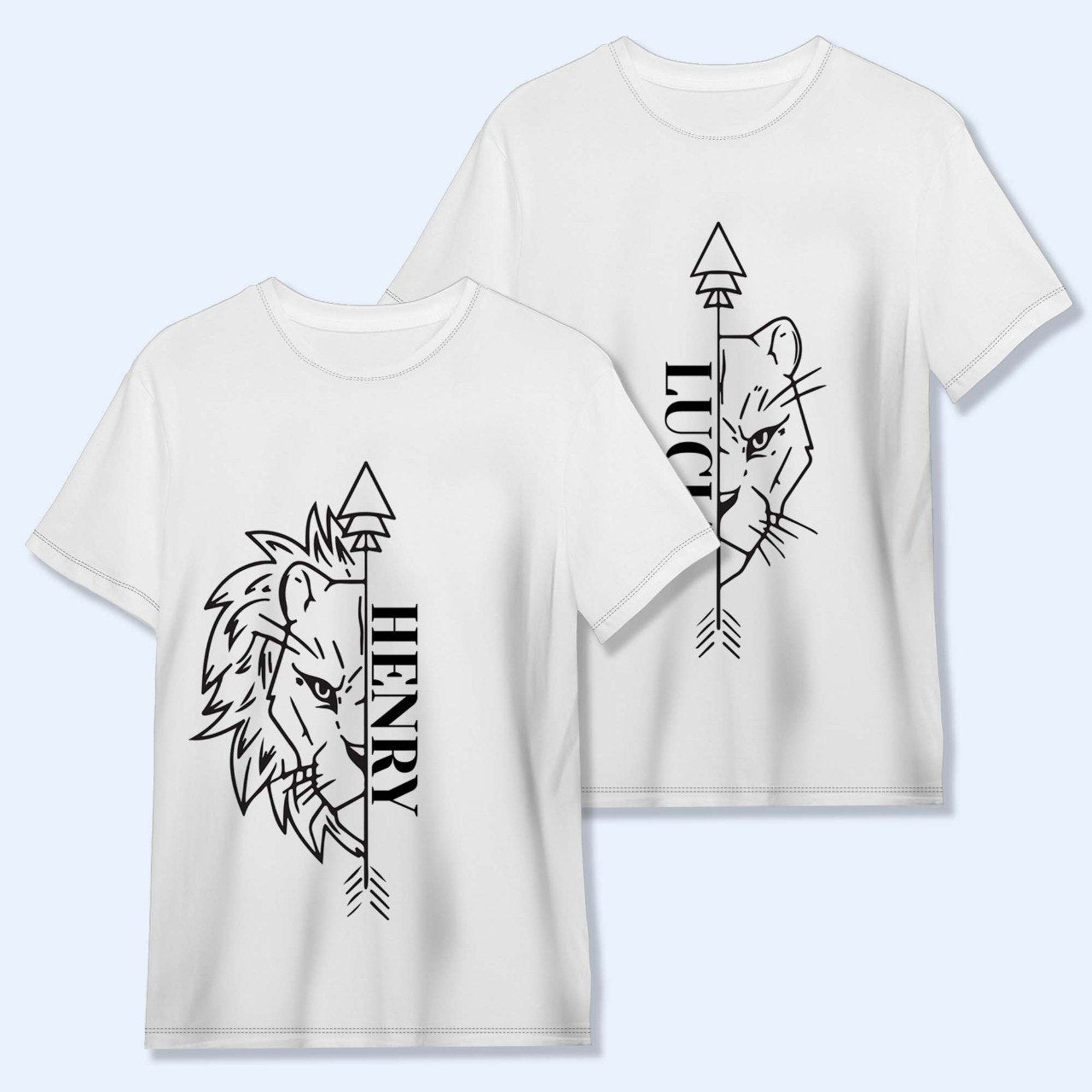 Unleash Your Inner Strength Lion And Arrow Print - Personalized Custom Unisex All-Over Printed T-Shirt - CPL222_3T