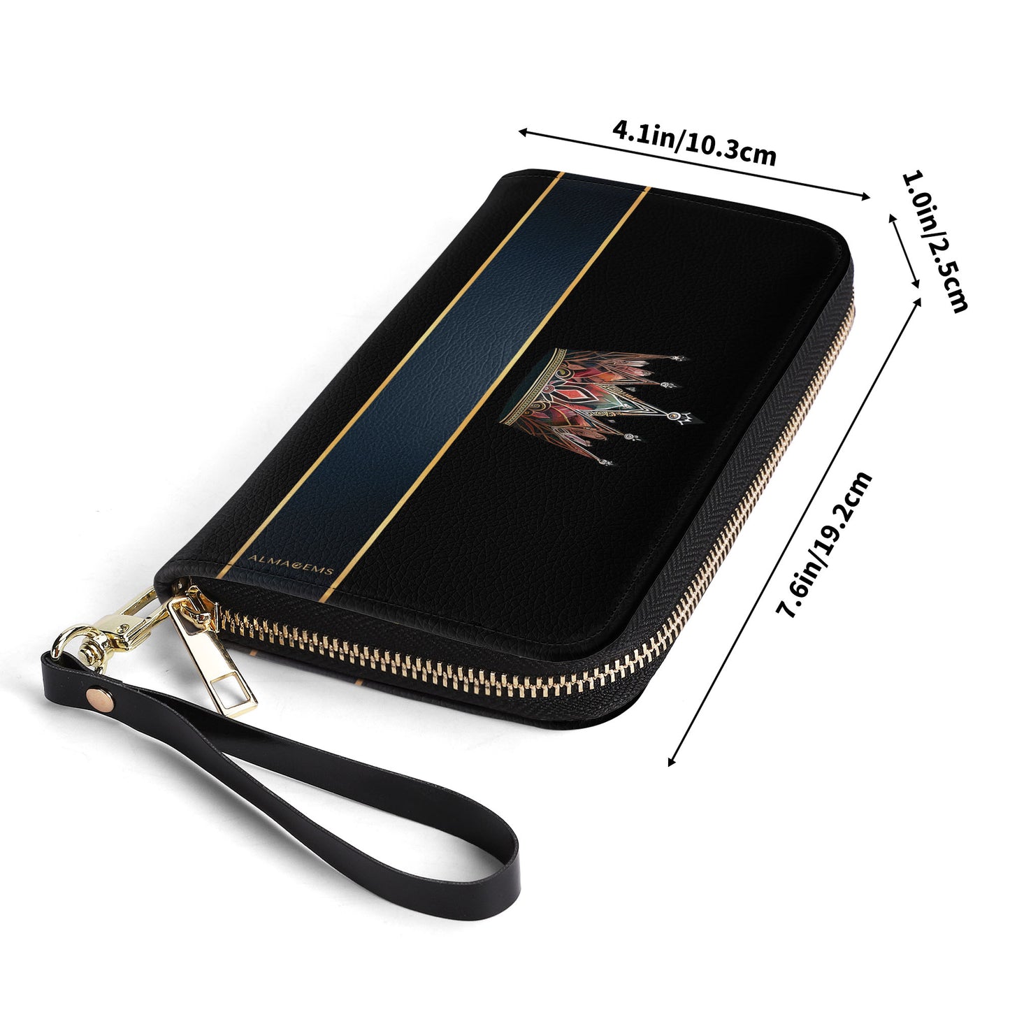 Queen Black - Women Leather Wallet - queen02blackWL