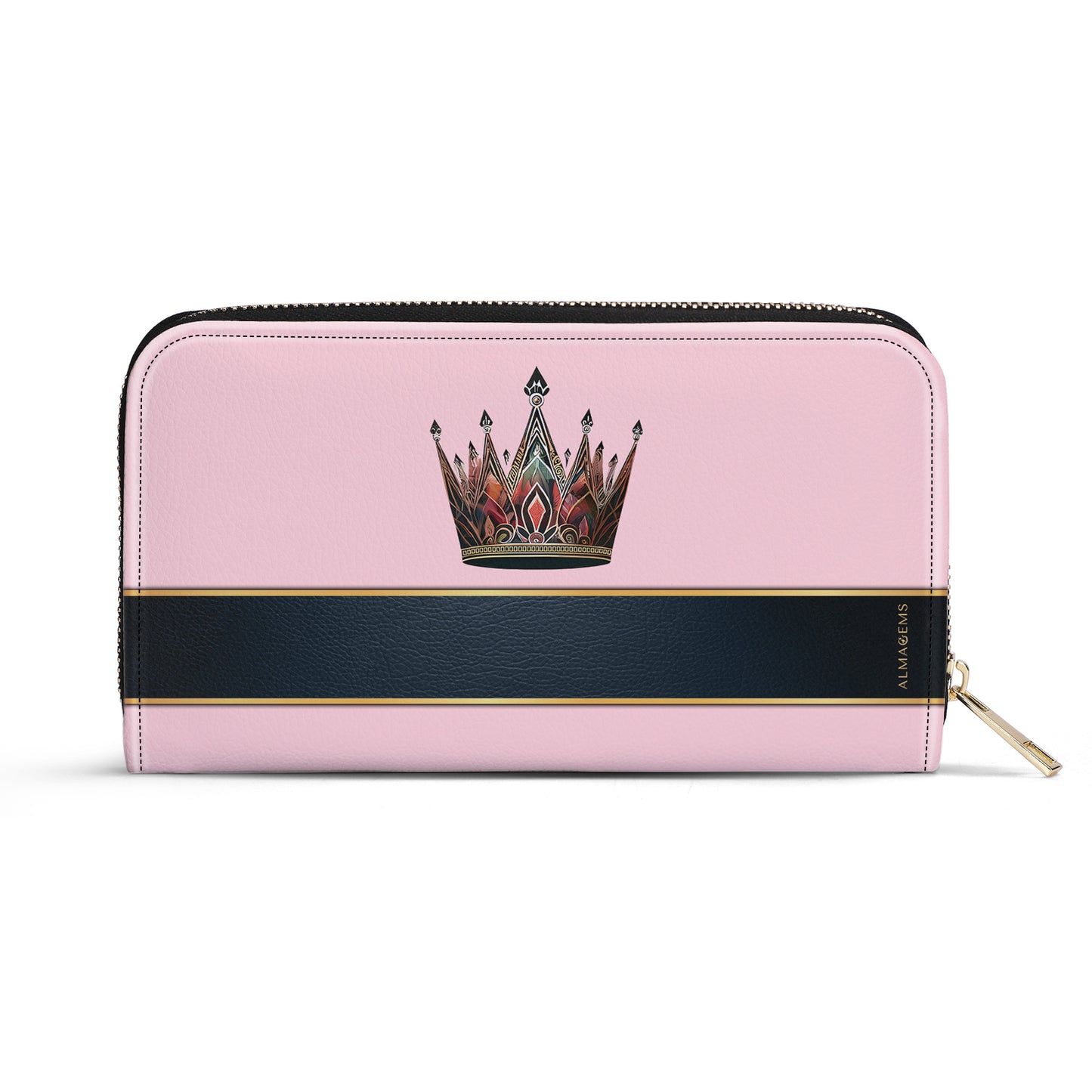 Queen Pink - Women Leather Wallet - queen02pinkWL