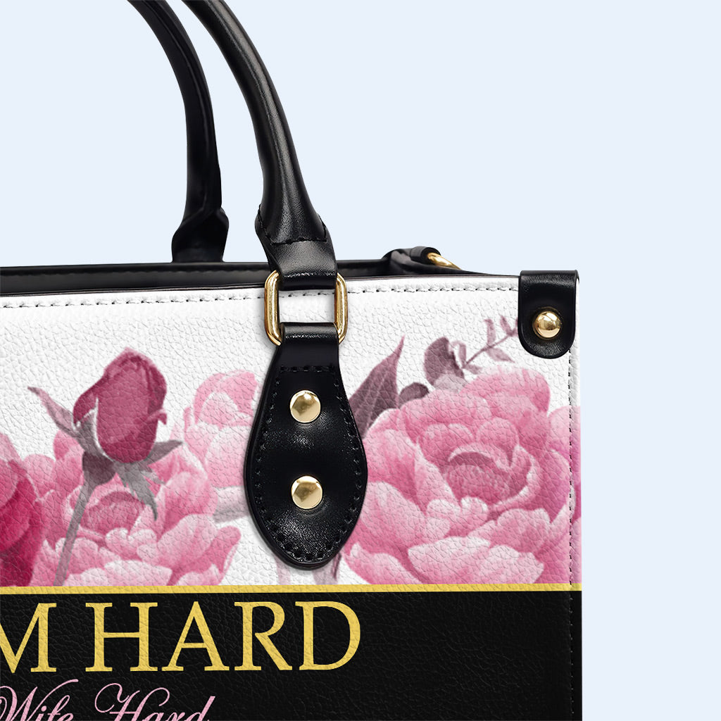 Queen Roses - Bolso de mano de cuero personalizado - queen04