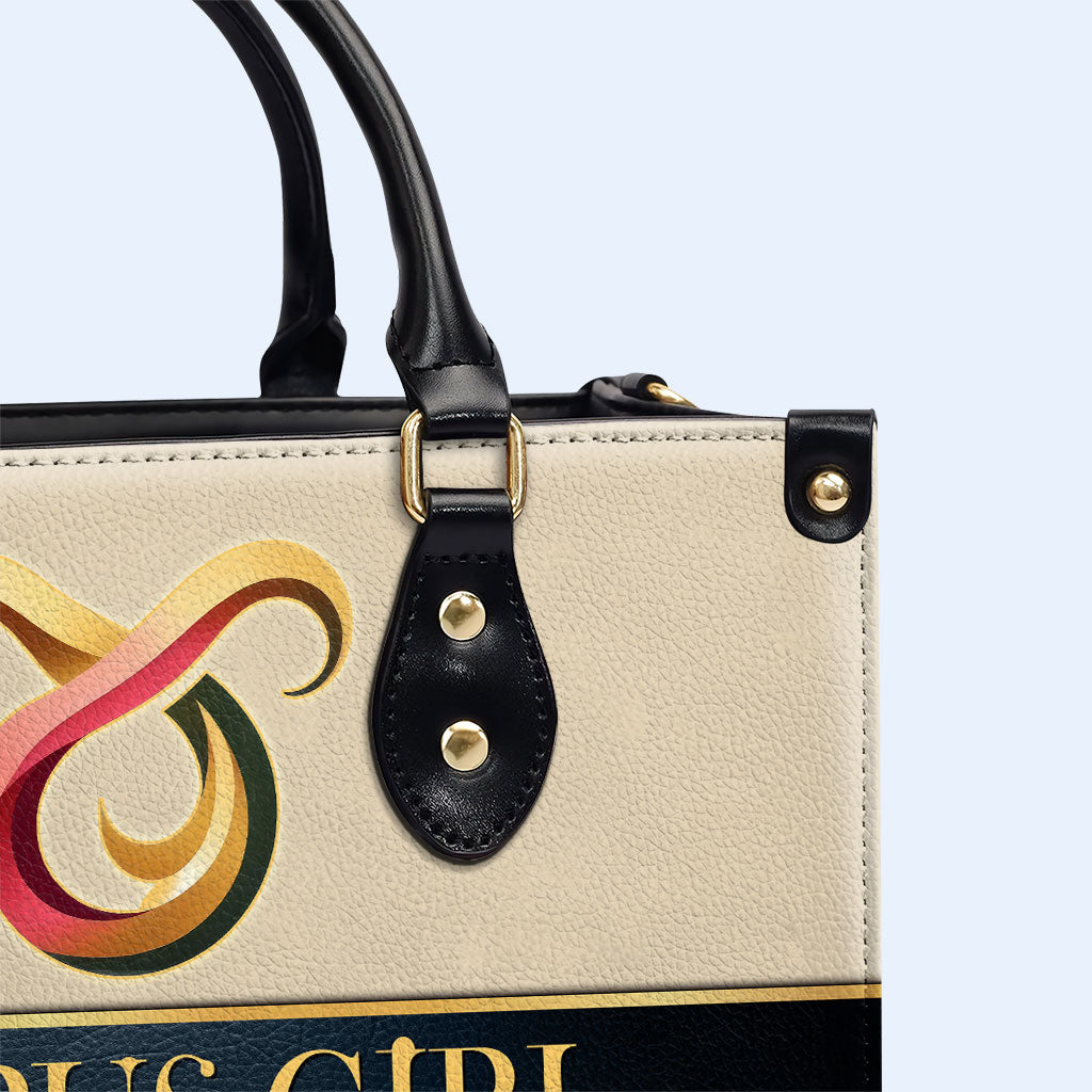 Zodiac Queen Beige - Bolso de mano de cuero personalizado - queen05beige