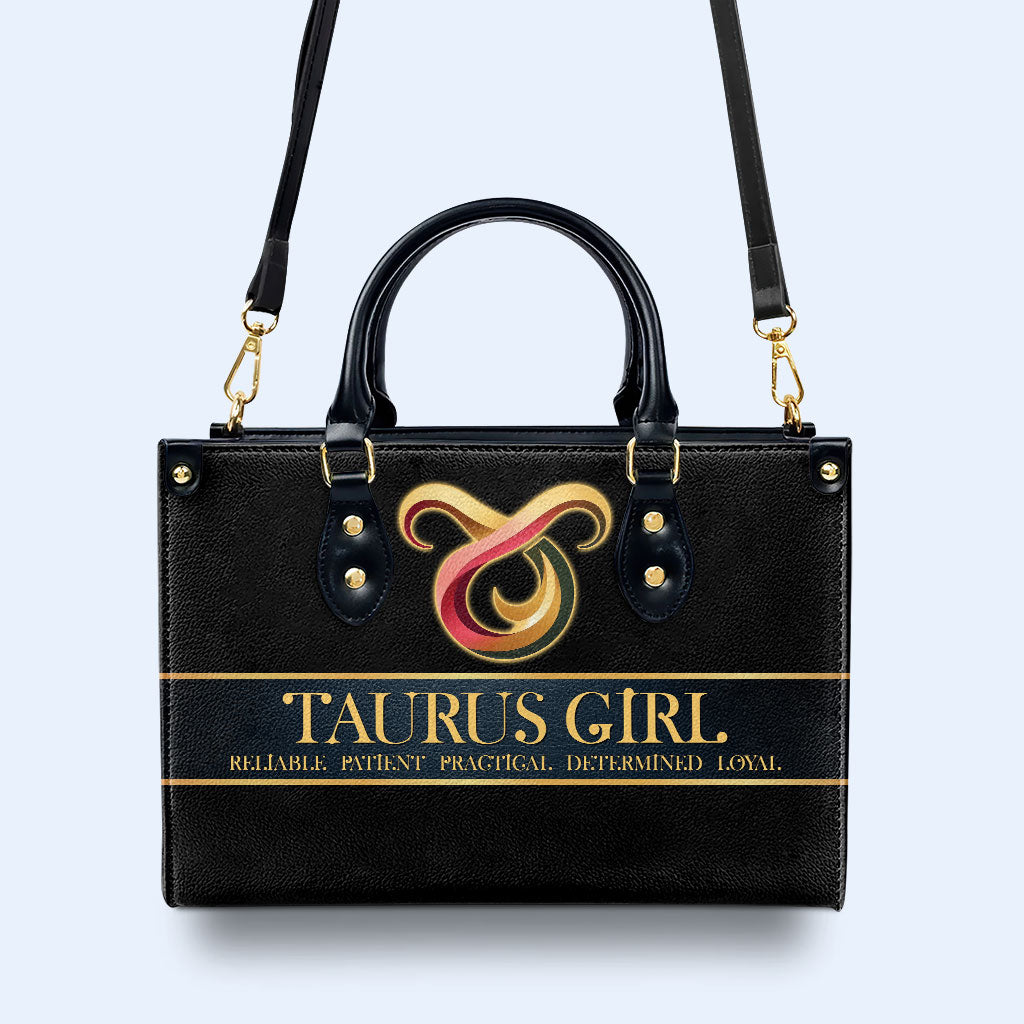 Sac à main Zodiac Queen Black - Sac à main en cuir personnalisé - queen05black