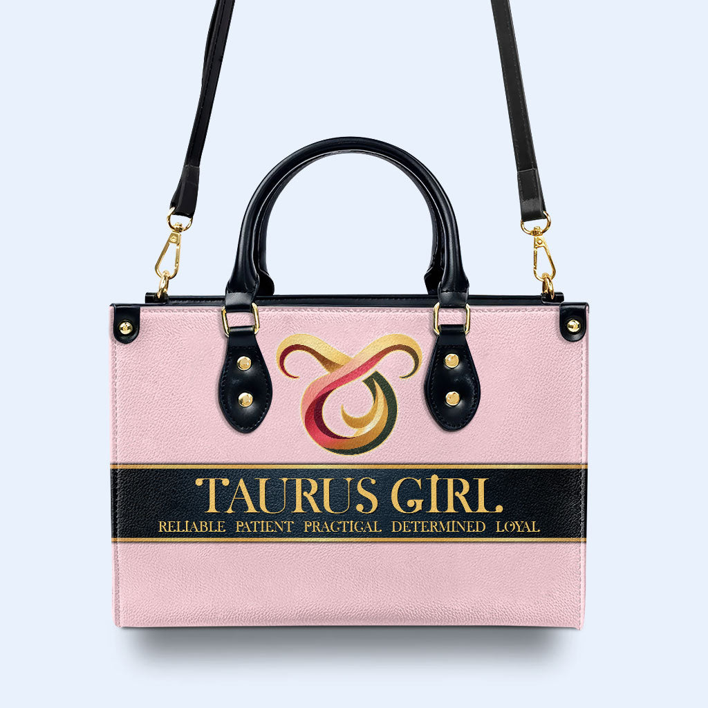 Sac à main en cuir personnalisé Zodiac Queen Pink - queen05pink