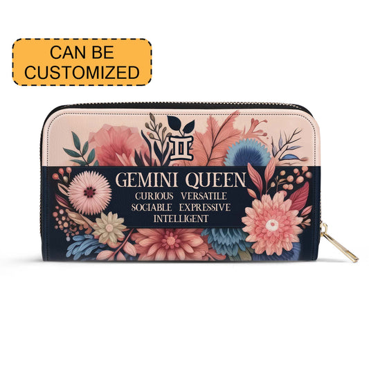 Portefeuille en cuir pour femme Queen Flowers n° 10 - queen10flowersWL