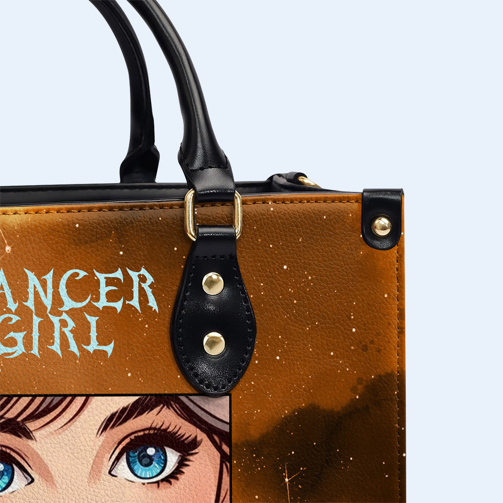 Cancer Girl 02 - Sac à main en cuir personnalisé - z_can02